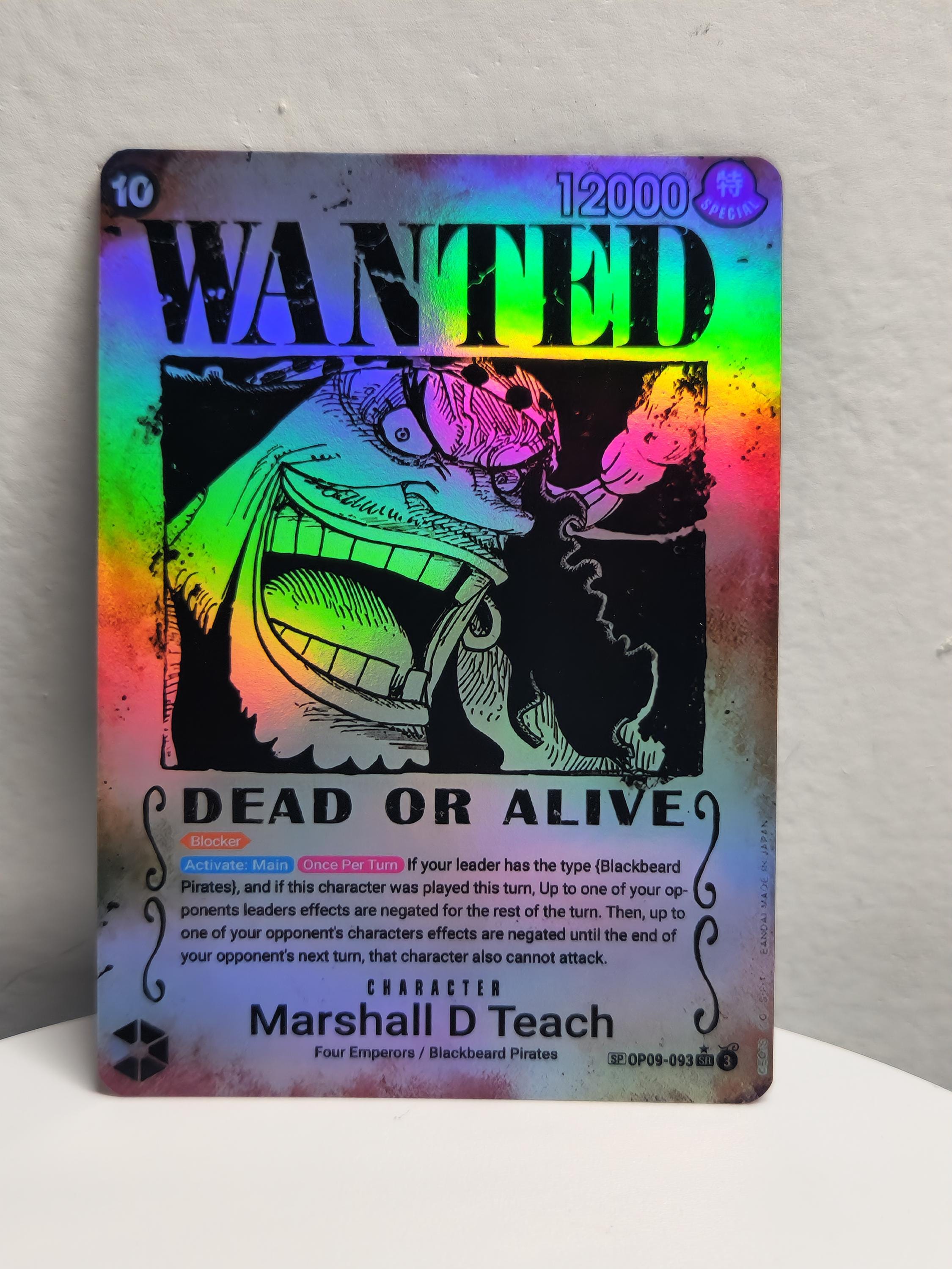 Marshall D Teach Wanted Poster op09-093 One Piece Proxy