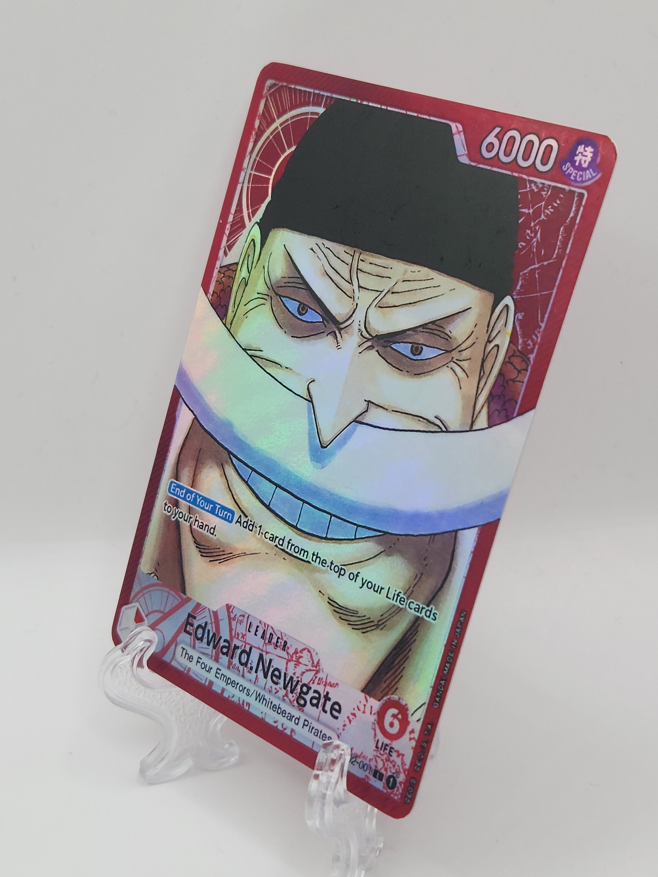 Edward Newgate op02-001  leader One Piece Proxy Card