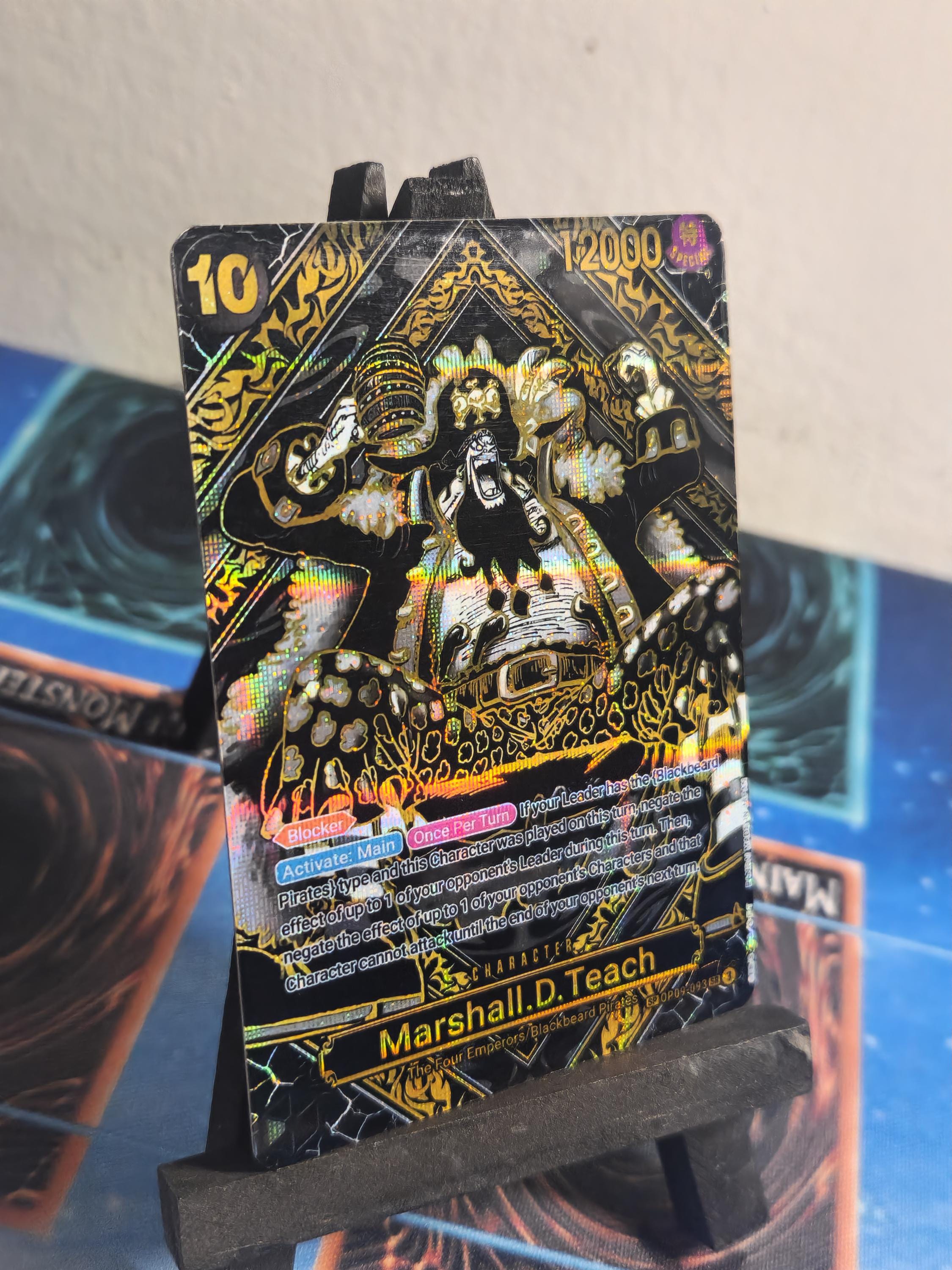 Marshall D Teach SP black and gold alt art op09-093 One Piece Proxy