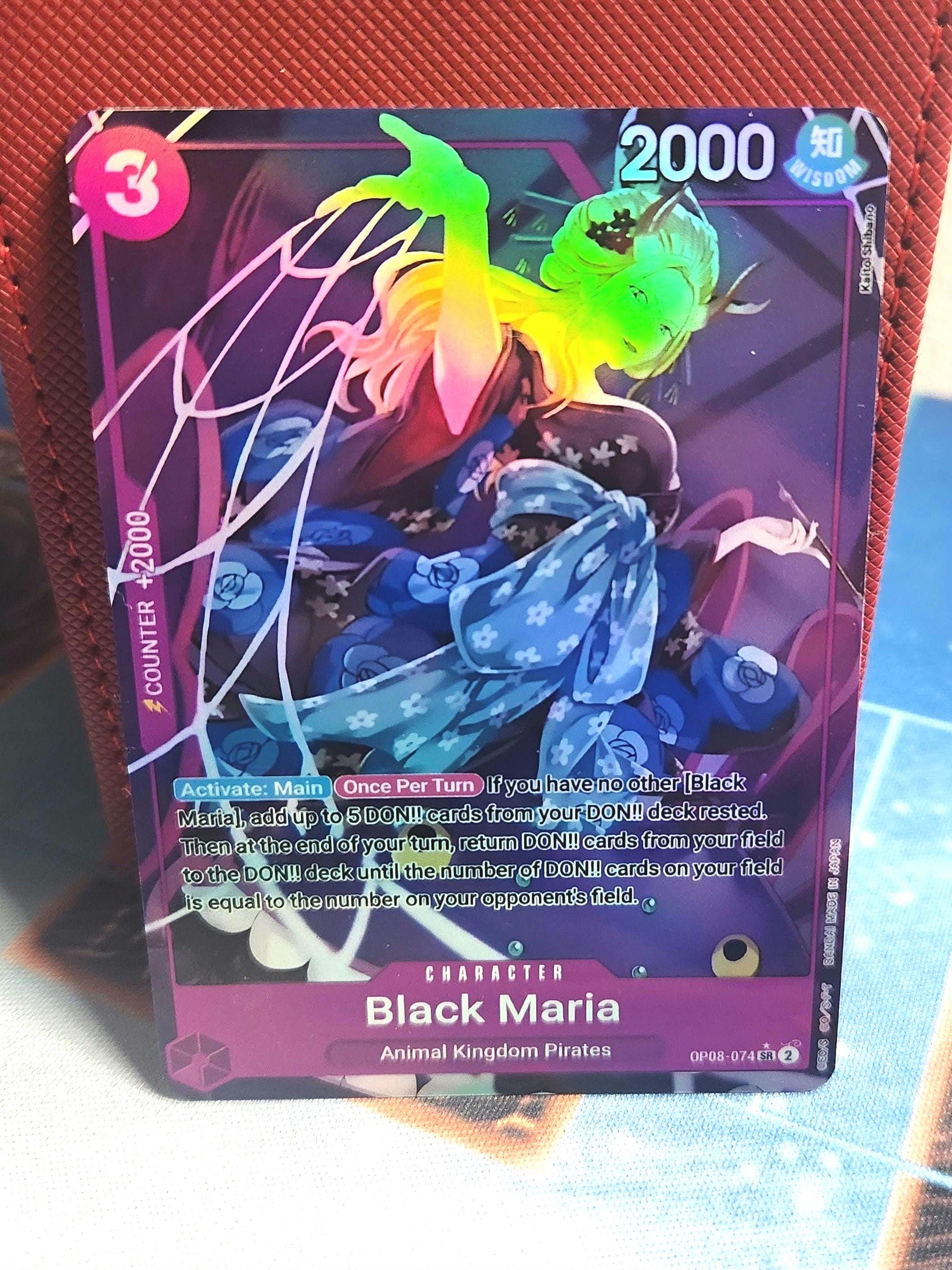 One Piece Black Maria alt art op08-074 proxy