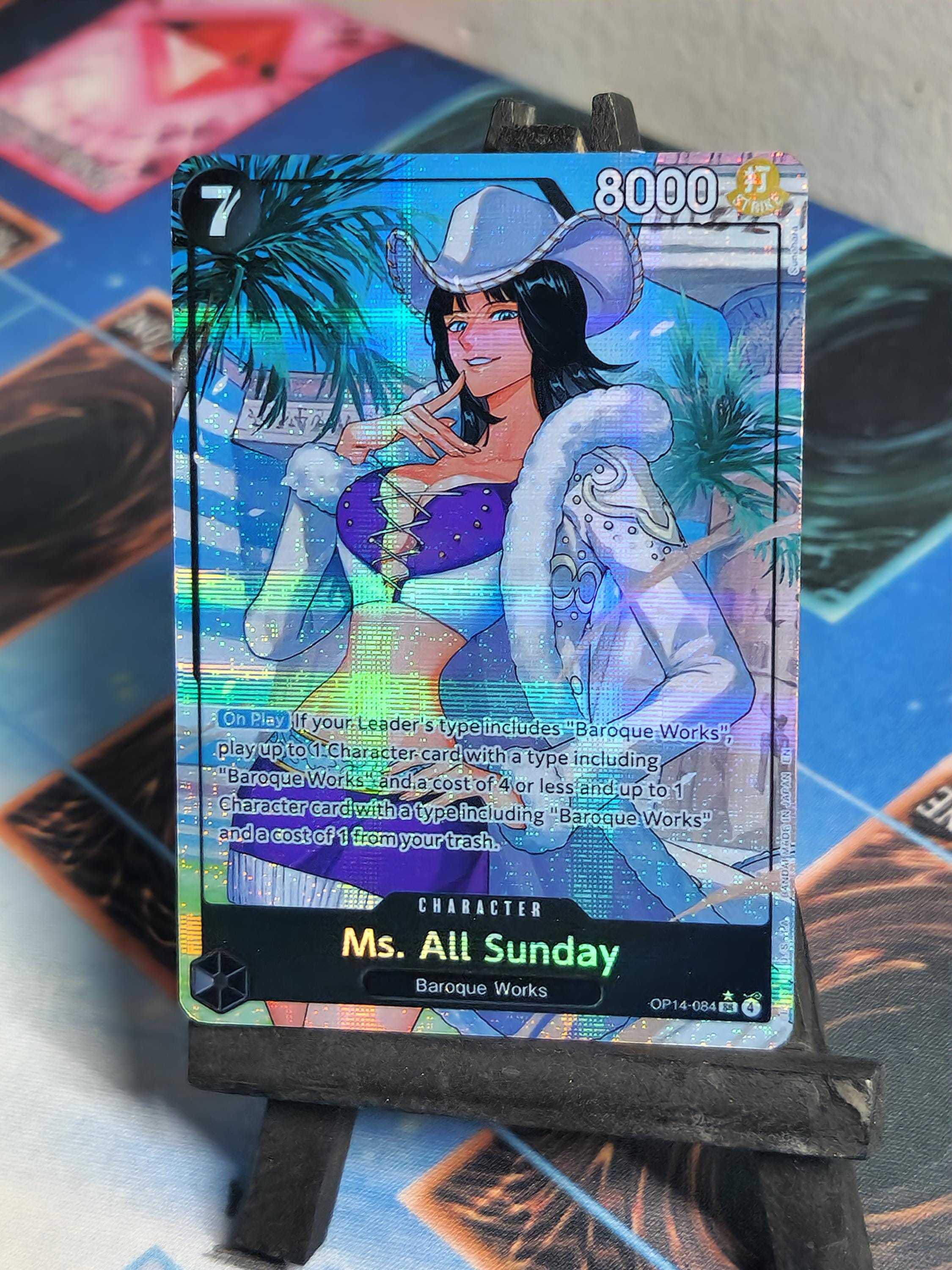 Ms. All Sunday alt art op14-084 One Piece proxy