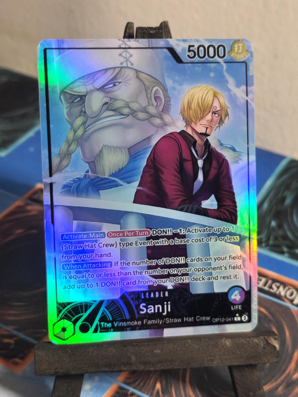 Sanji Leader alt art op12-041 One Piece proxy