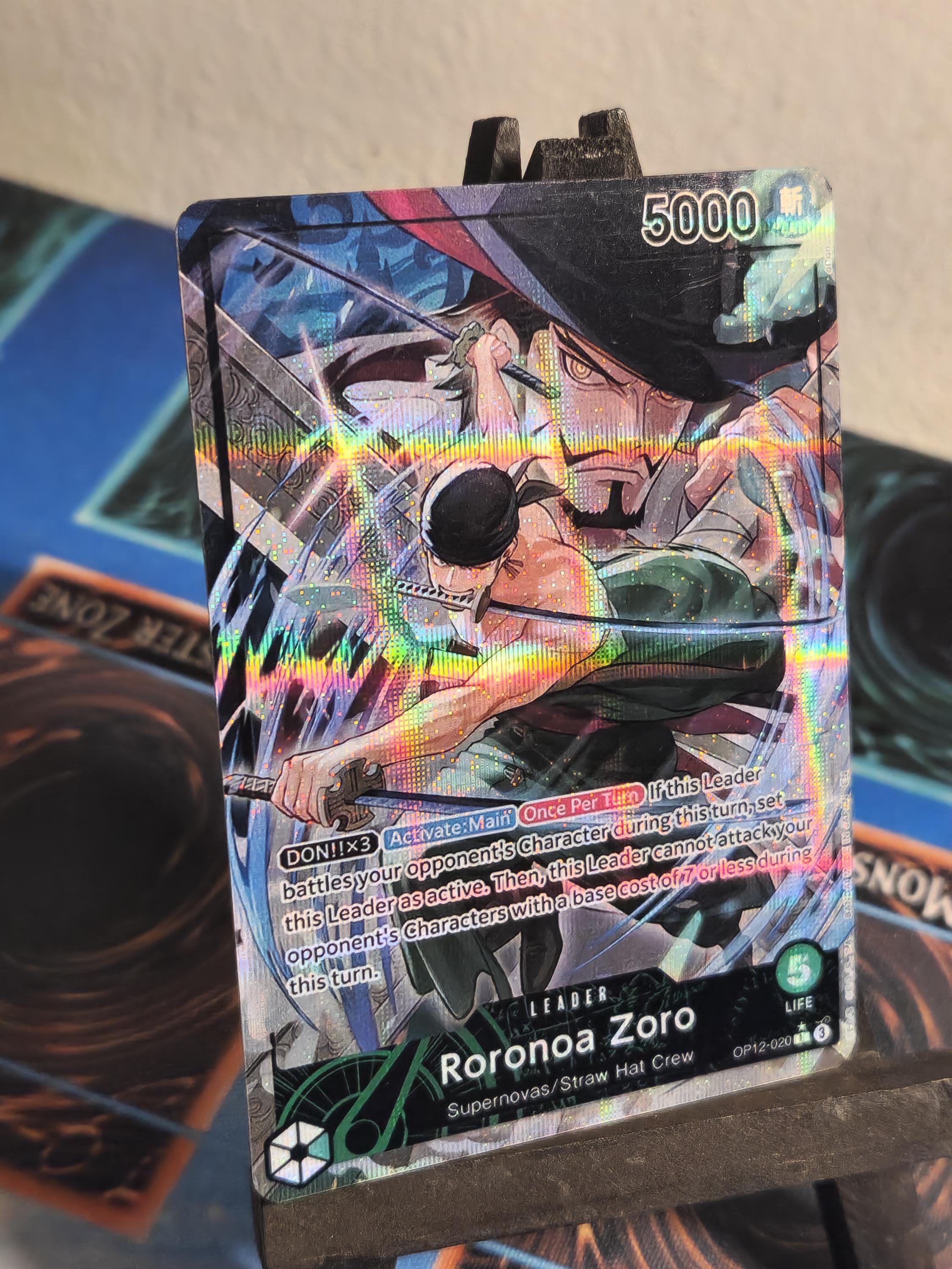 Roronoa Zoro Leader alt art op12-020 One Piece proxy