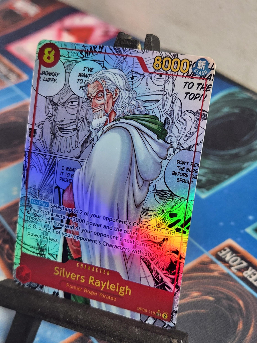 Silvers Rayleigh Manga alt art op08-118 One Piece proxy