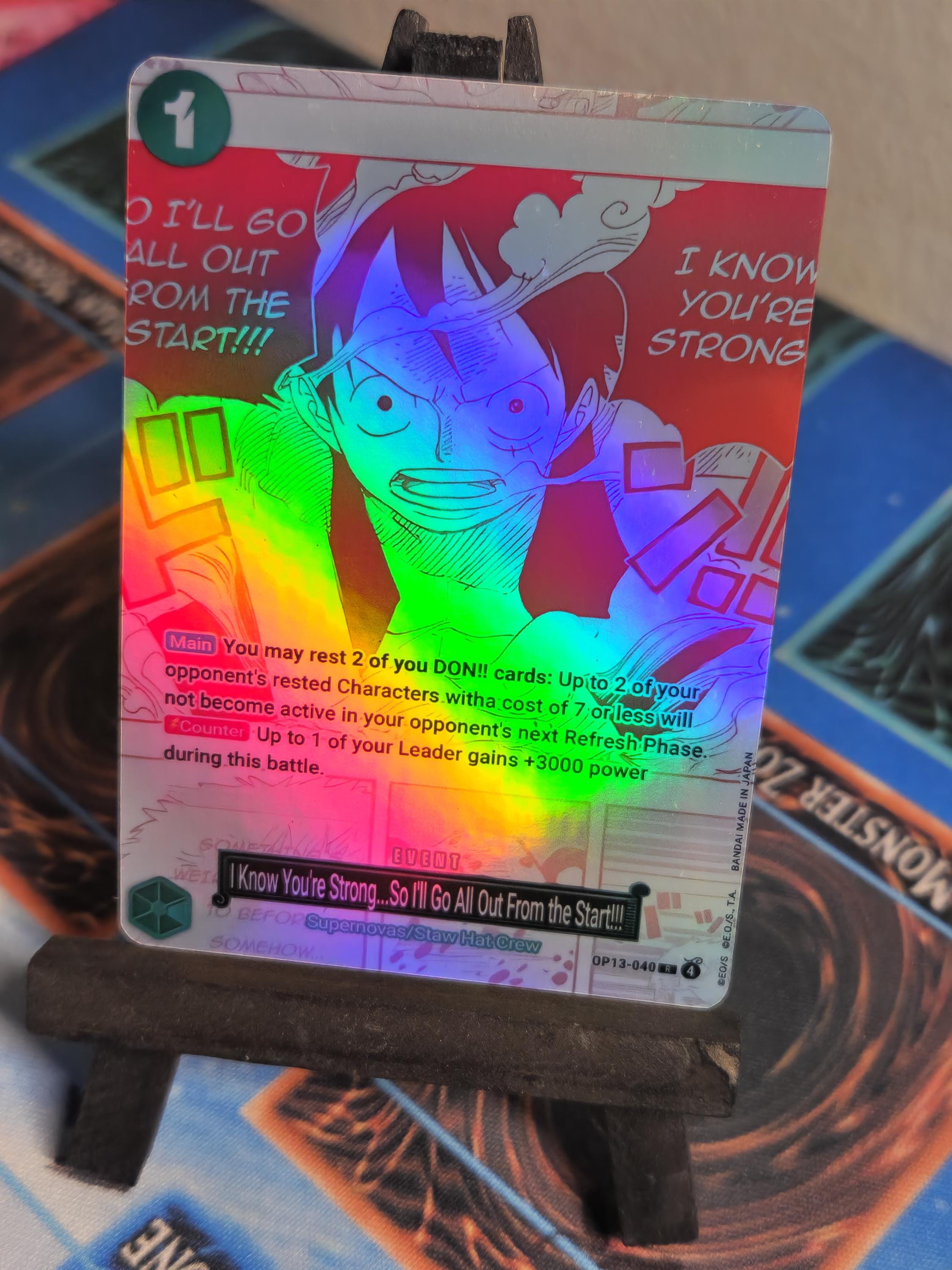 I know you're strong One Piece Proxy Card: Manga Alt Art OP13-040
