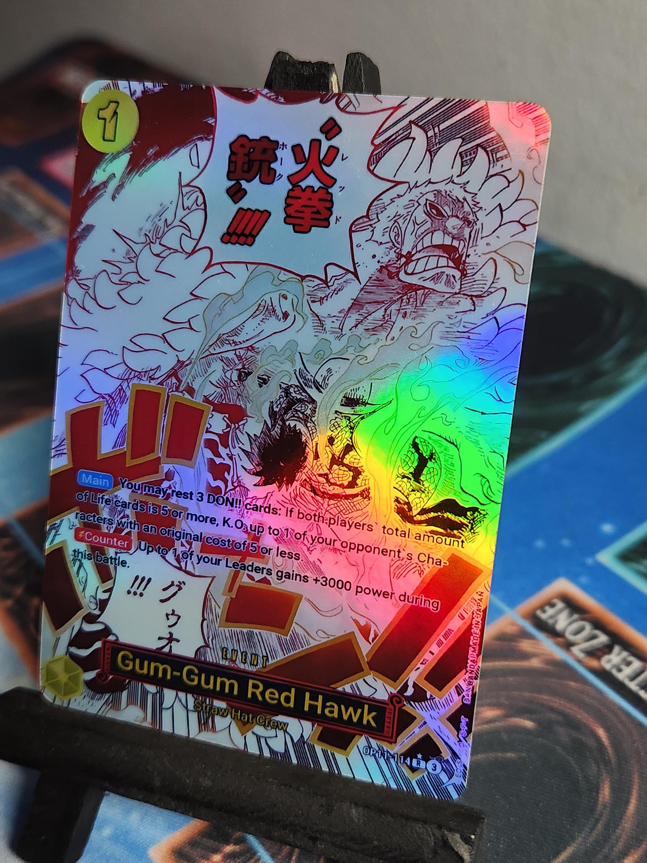 Gum-Gum Red Hawk alt art OP11-114 One Piece Proxy