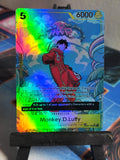 Monkey D Luffy Treasure Rare alt art op07-109 One Piece proxy