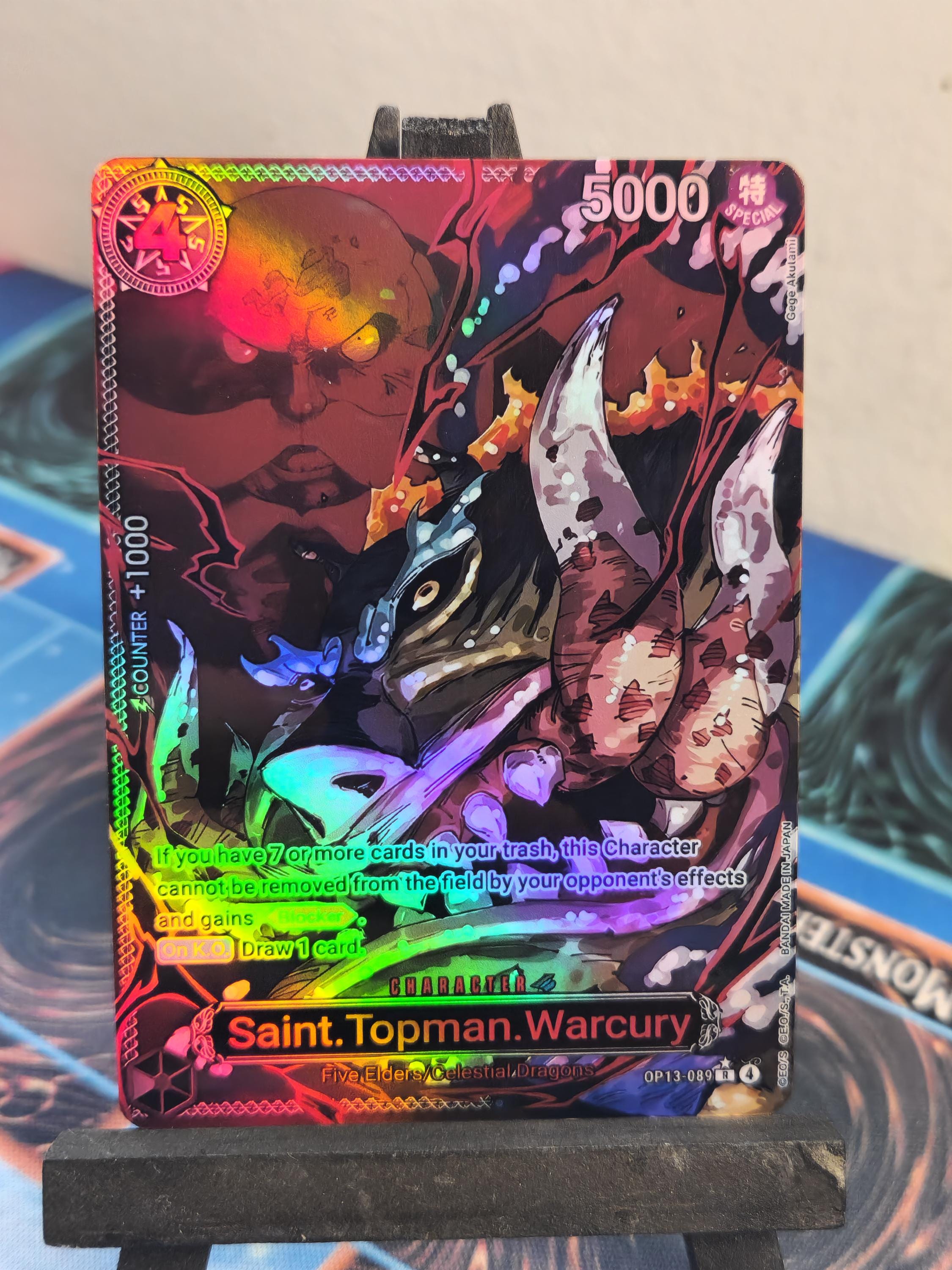 Saint Toppman Warcry alt art op13-089 One Piece proxy