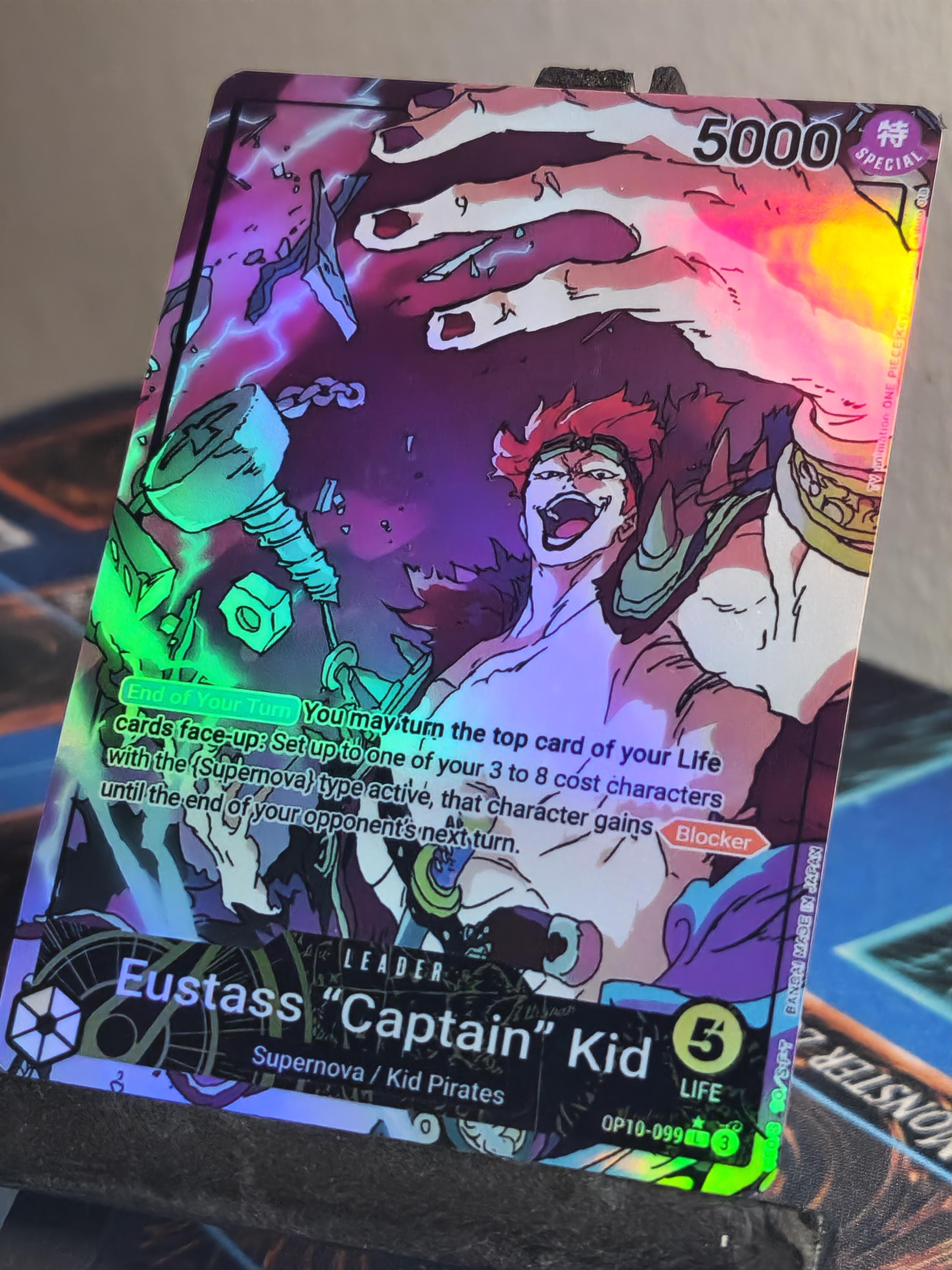 Eustass "Captain" Kid Leader alt art OP10-099 One Piece Proxy
