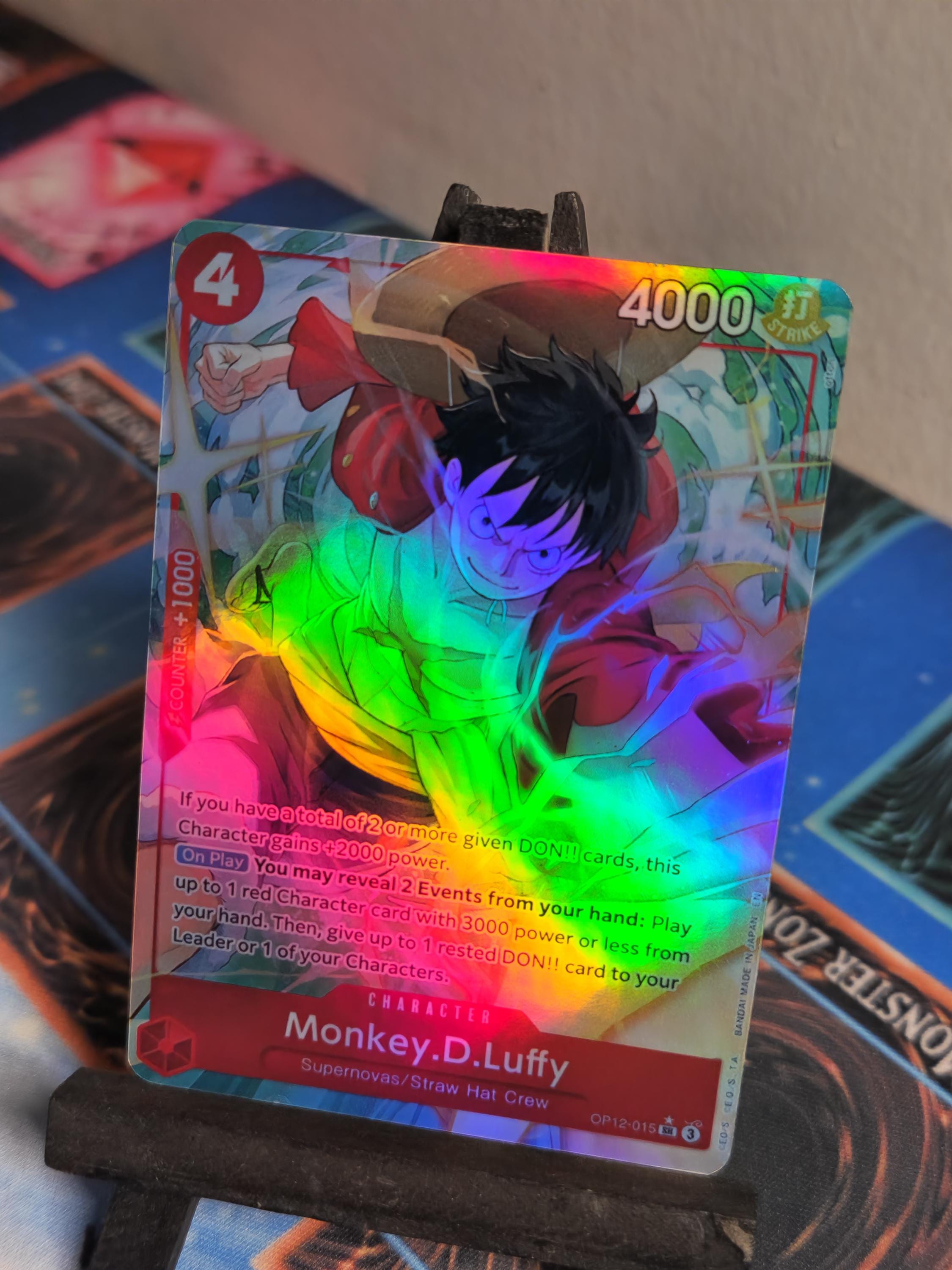 Monkey D Luffy alt art op12-015 One Piece proxy