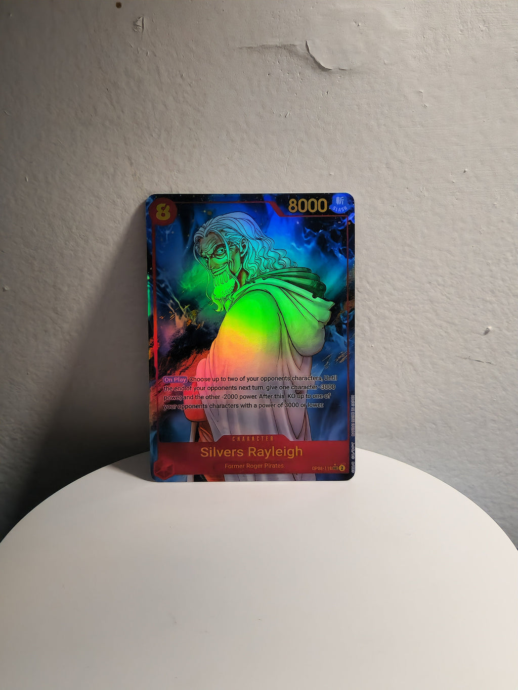 One Piece Silvers Rayleigh alt art op08-118 proxy