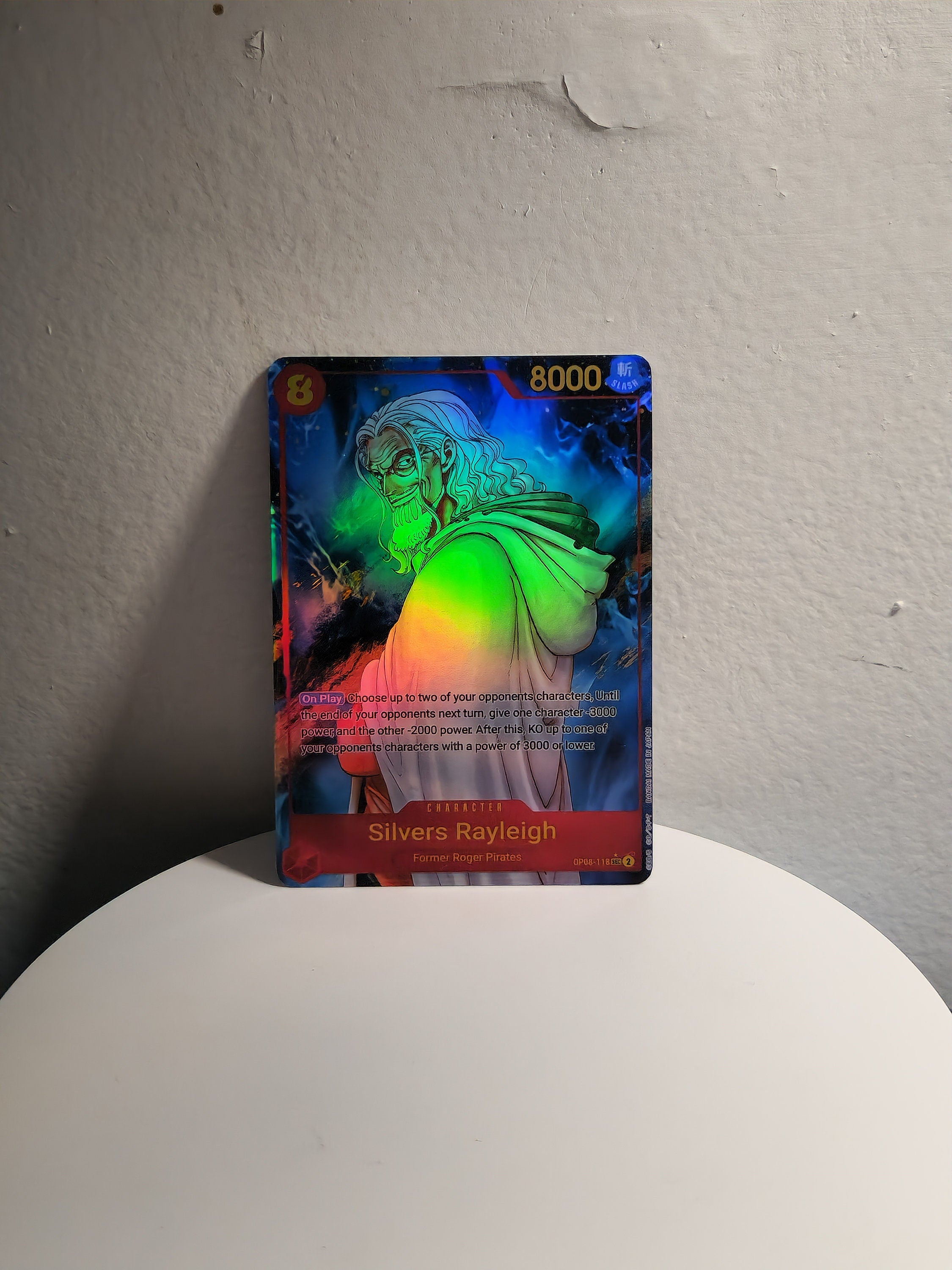 One Piece Silvers Rayleigh alt art op08-118 proxy