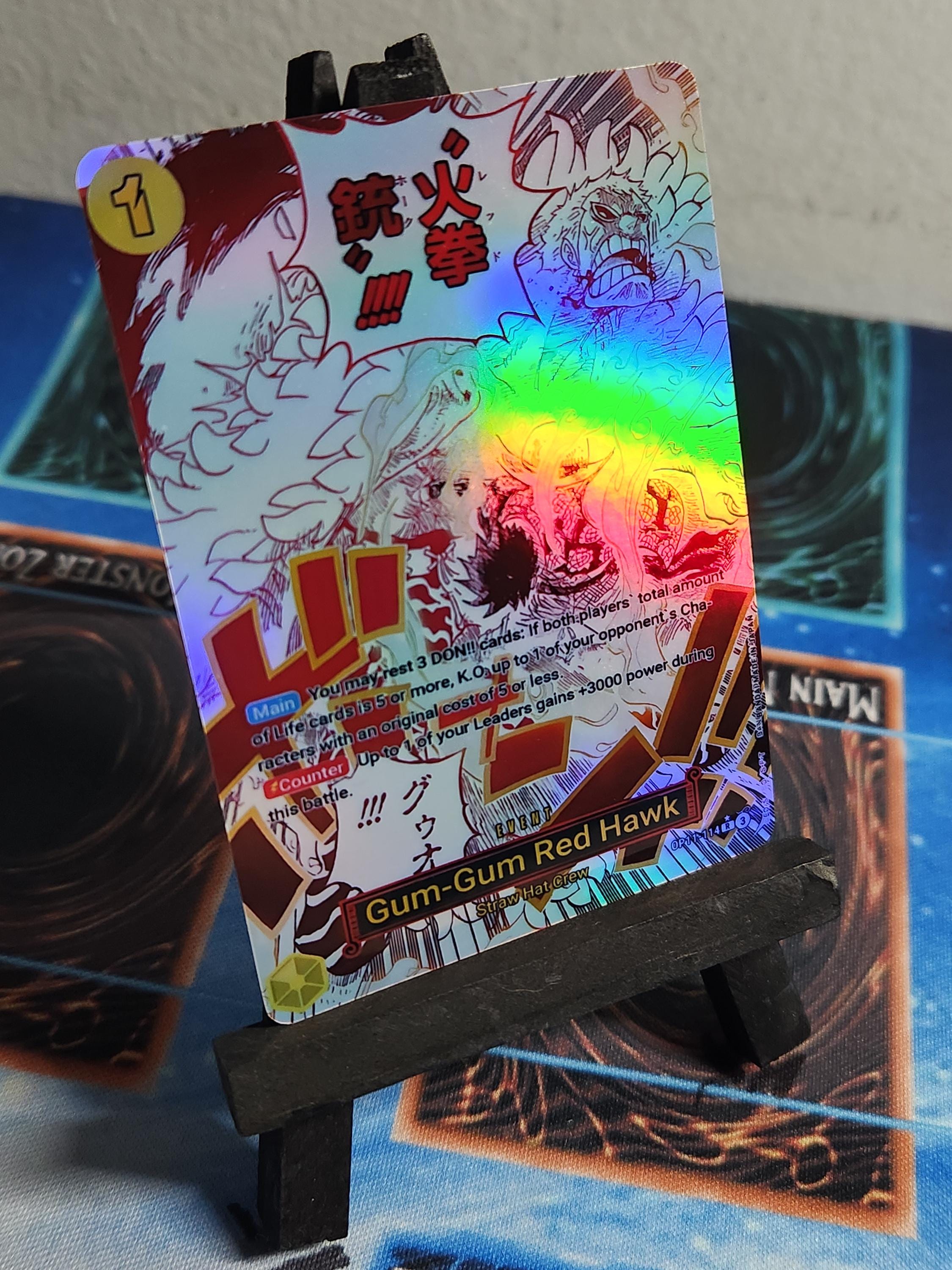 Gum-Gum Red Hawk alt art OP11-114 One Piece Proxy