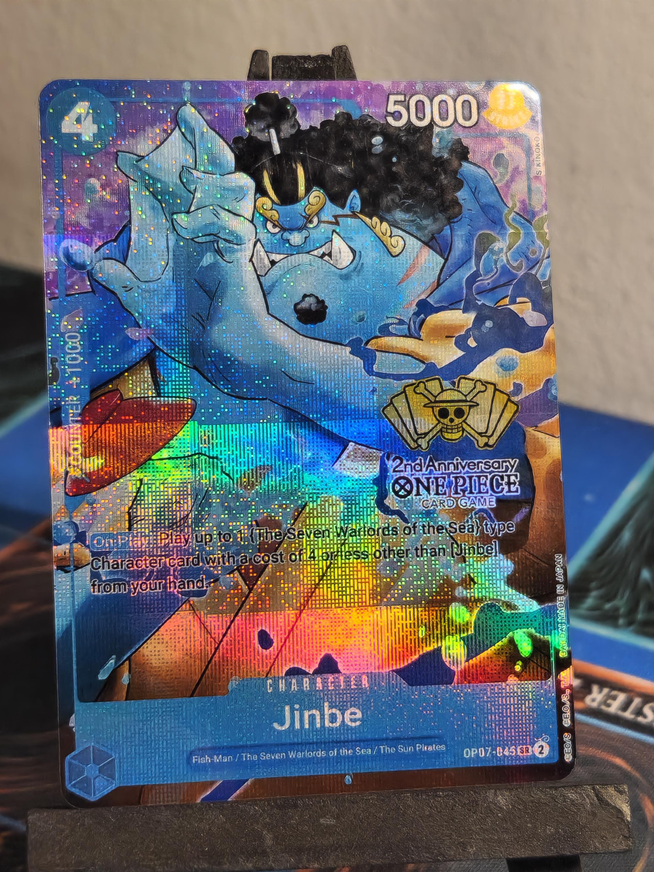 One Piece Jinbe 2nd Anniversary alt art op07-045 proxy