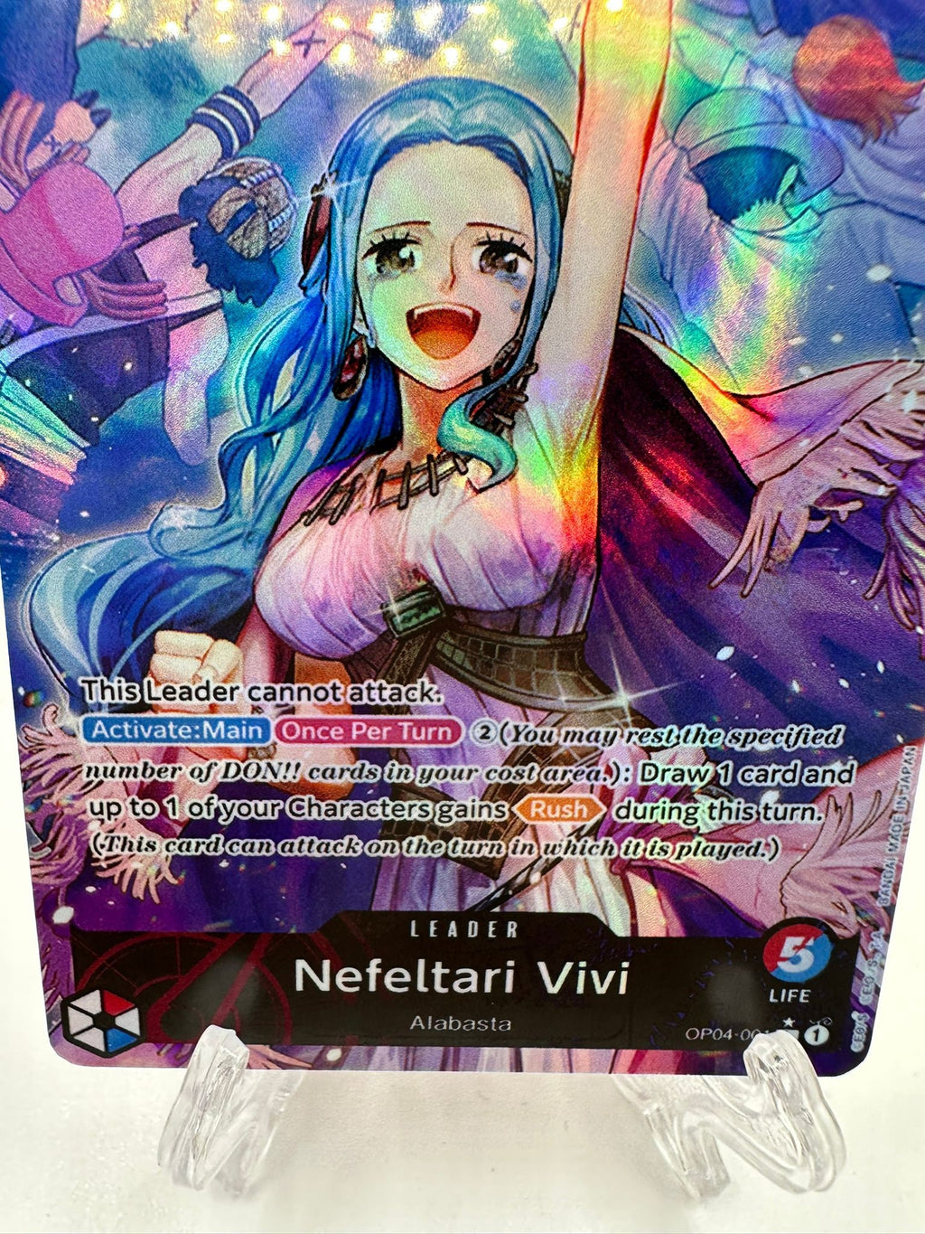 Nefeltari Vivi  Leader alt art op04-001 One Piece Proxy