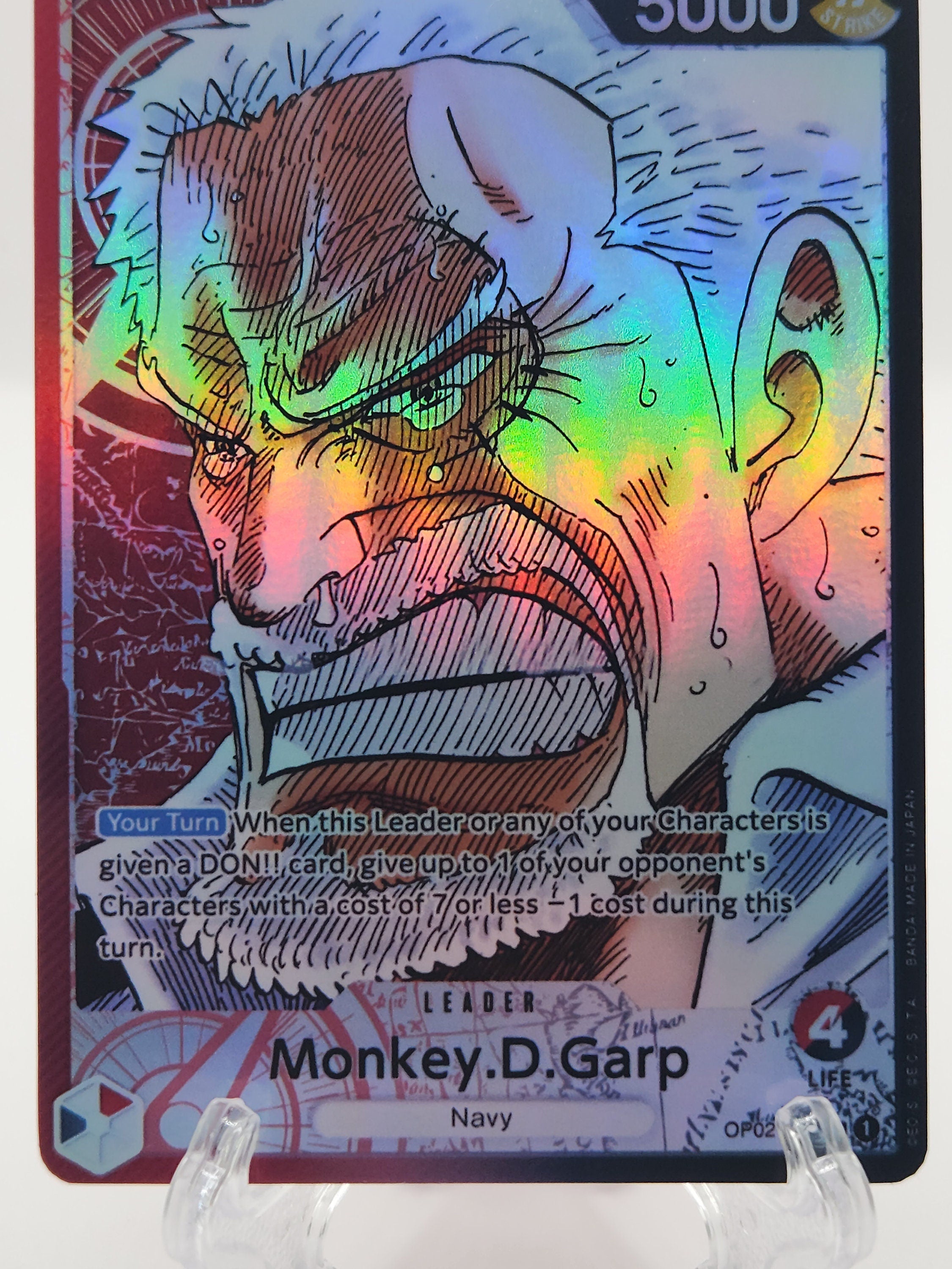 Monkey D. Garp op02-002  leader One Piece Proxy Card
