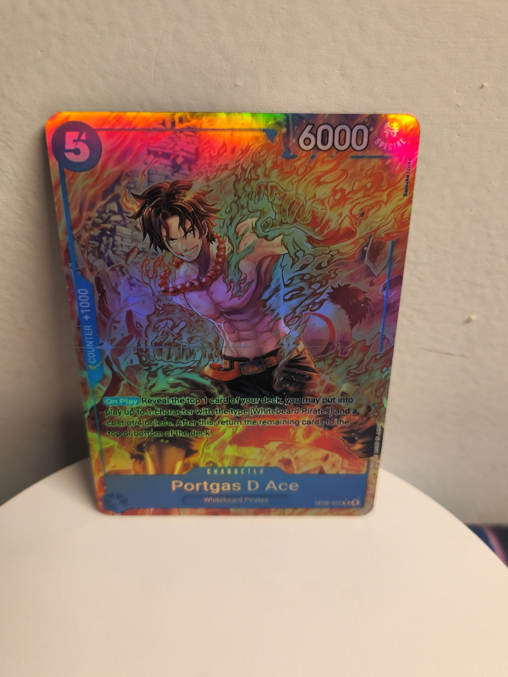 Portgas D Ace alt art op08-052 One Piece Proxy