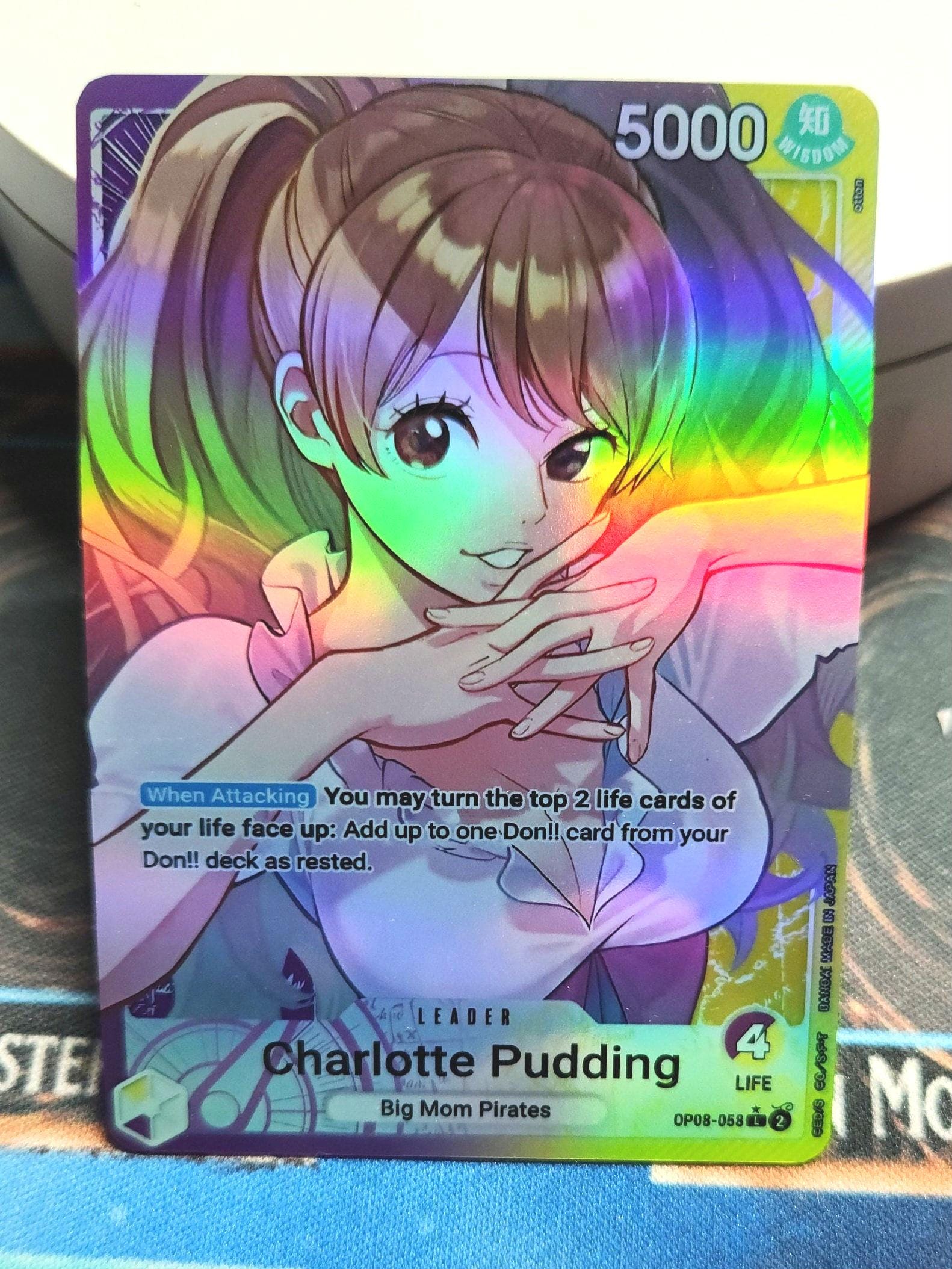 One Piece Charlotte Pudding Leader op08-058 proxy