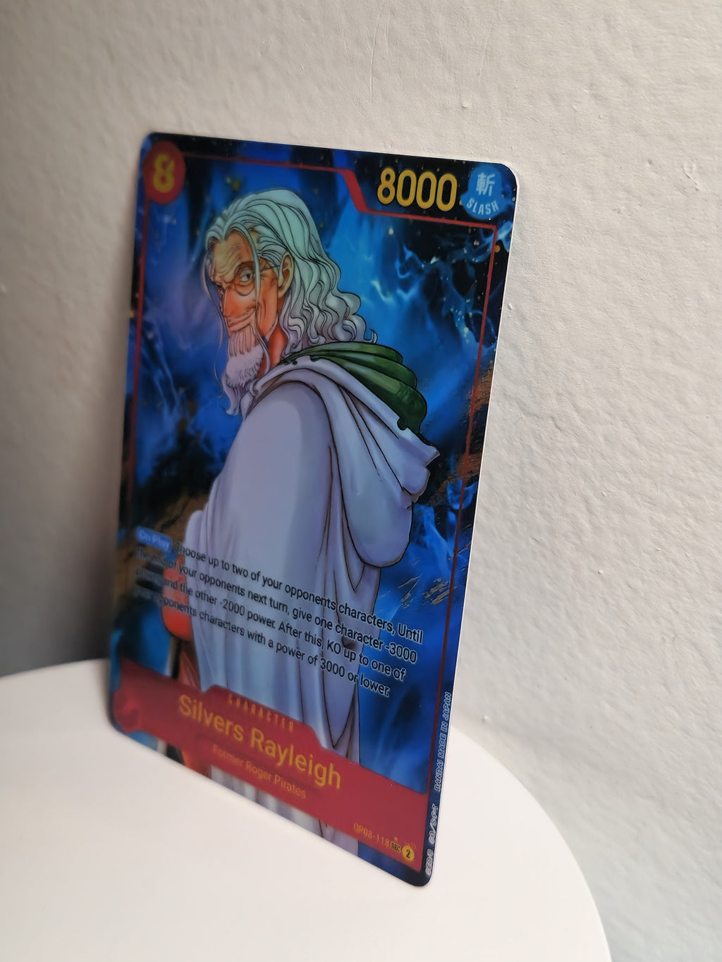 One Piece Silvers Rayleigh alt art op08-118 proxy