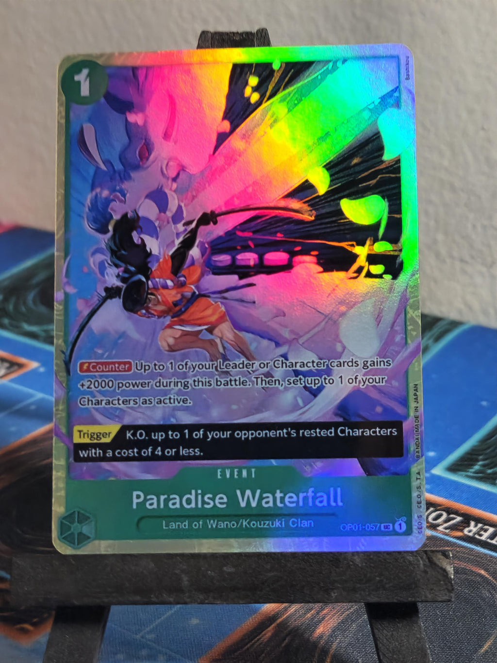 Paradise Waterfall alt art op01-057 One Piece Proxy Card