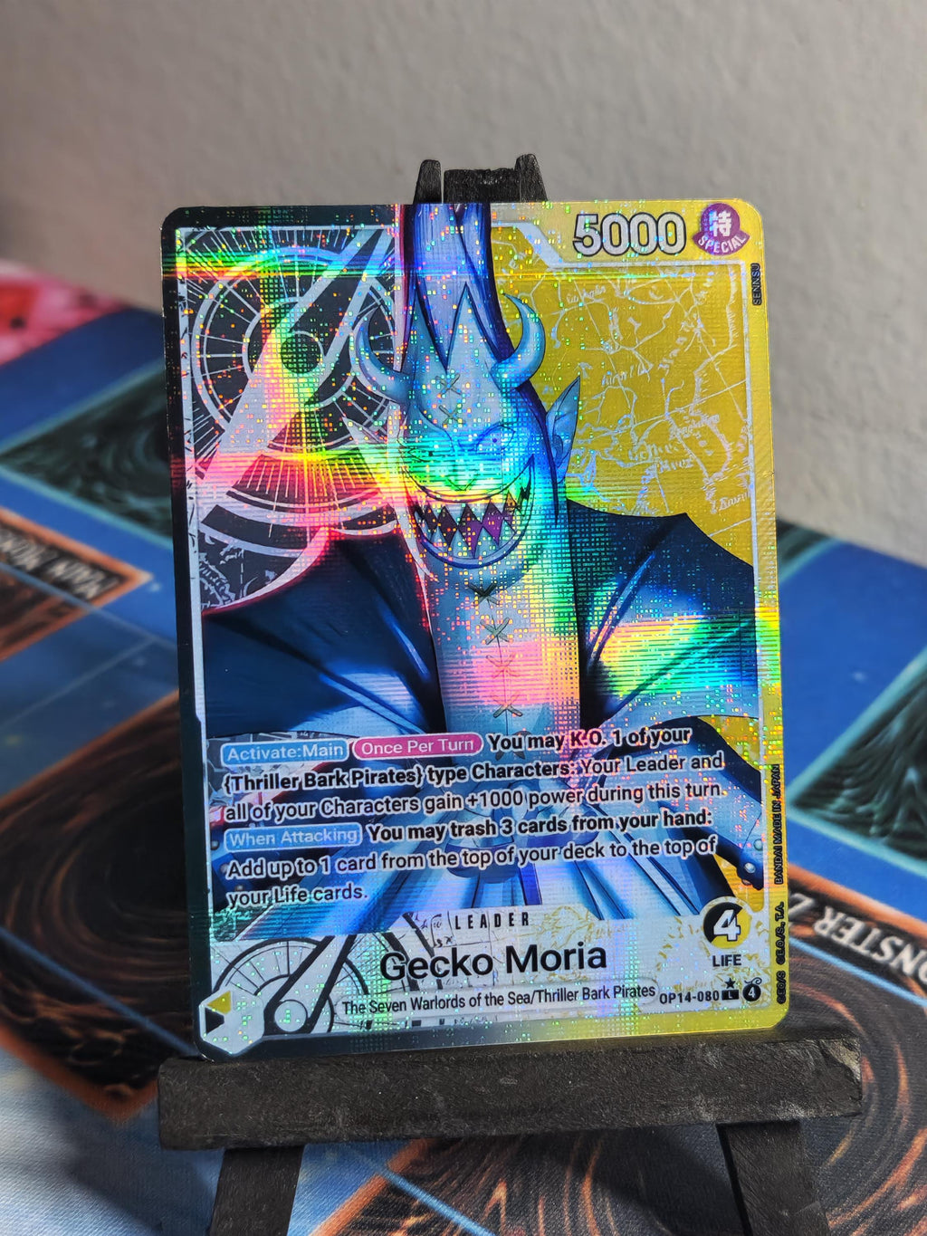 Gecko Moria Leader Alt Art OP14-080 One Piece Proxy