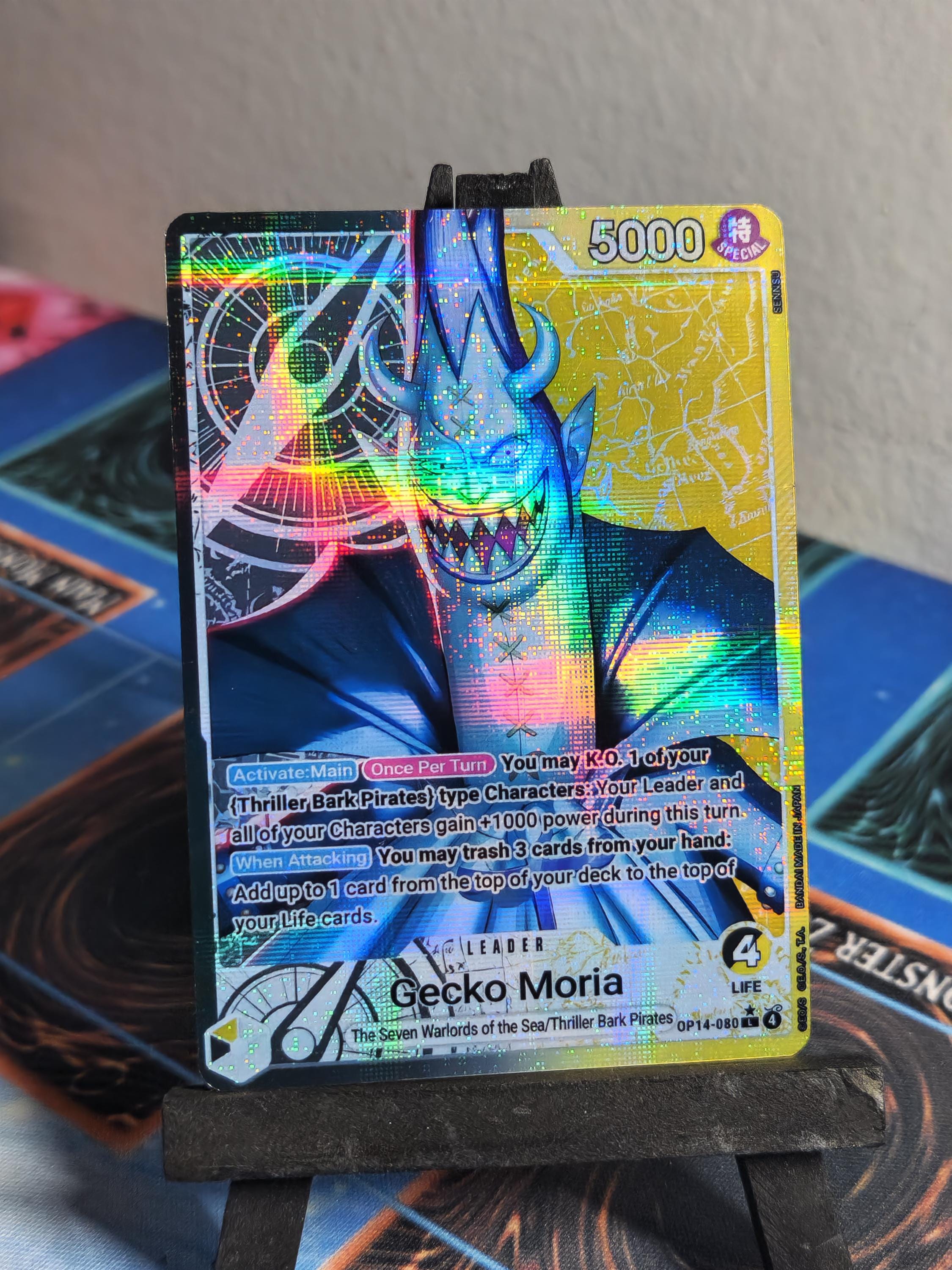 Gecko Moria Leader Alt Art OP14-080 One Piece Proxy