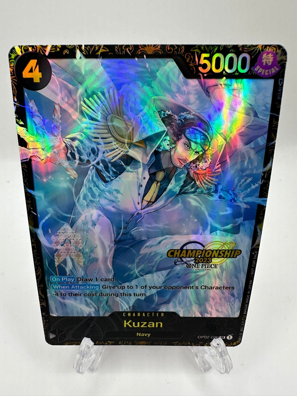 Kuzan Championship alt art op02-096 One Piece Proxy Card