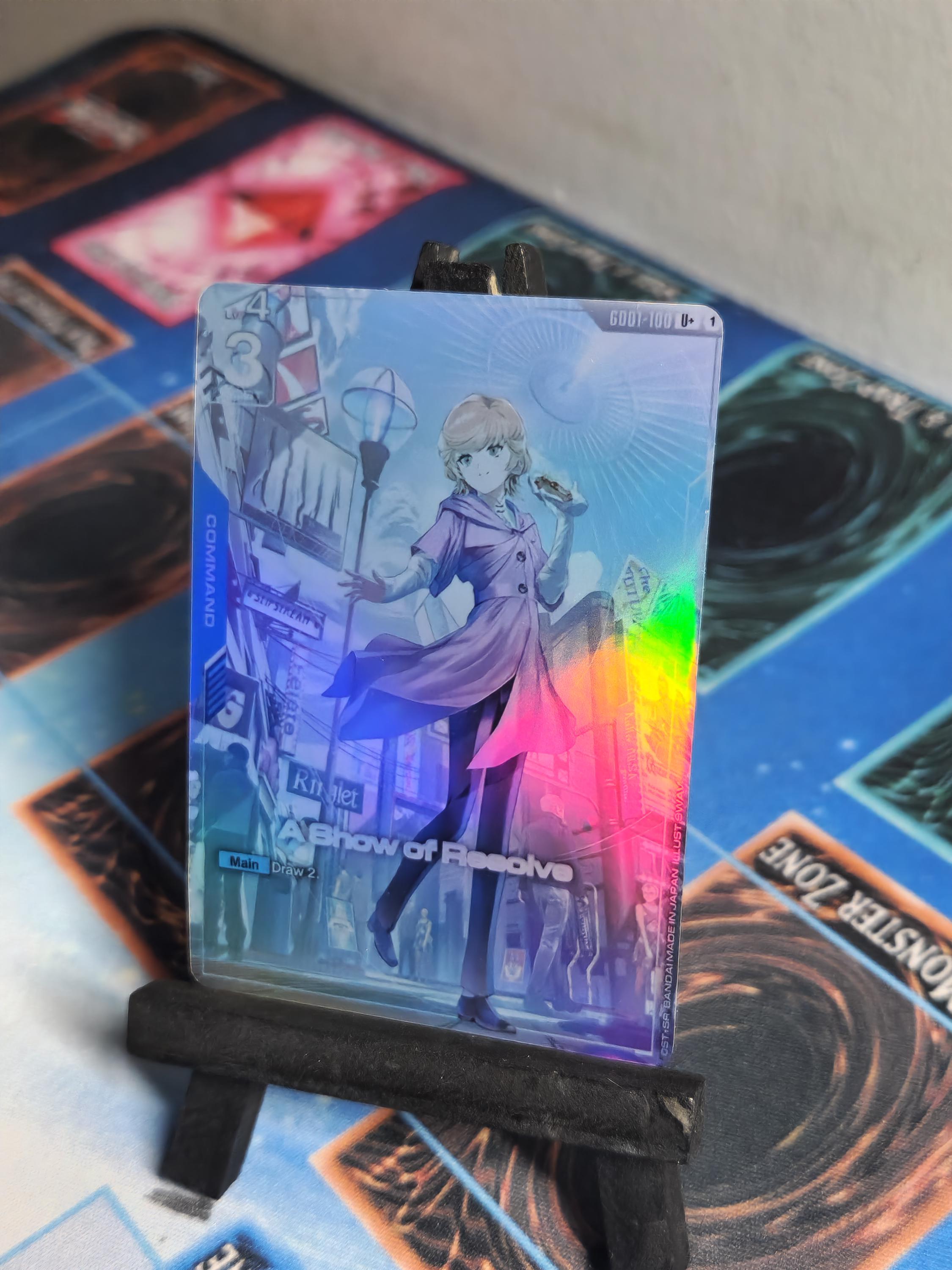 A Show of Resolve gd01-100 U+ Gundam tcg proxy