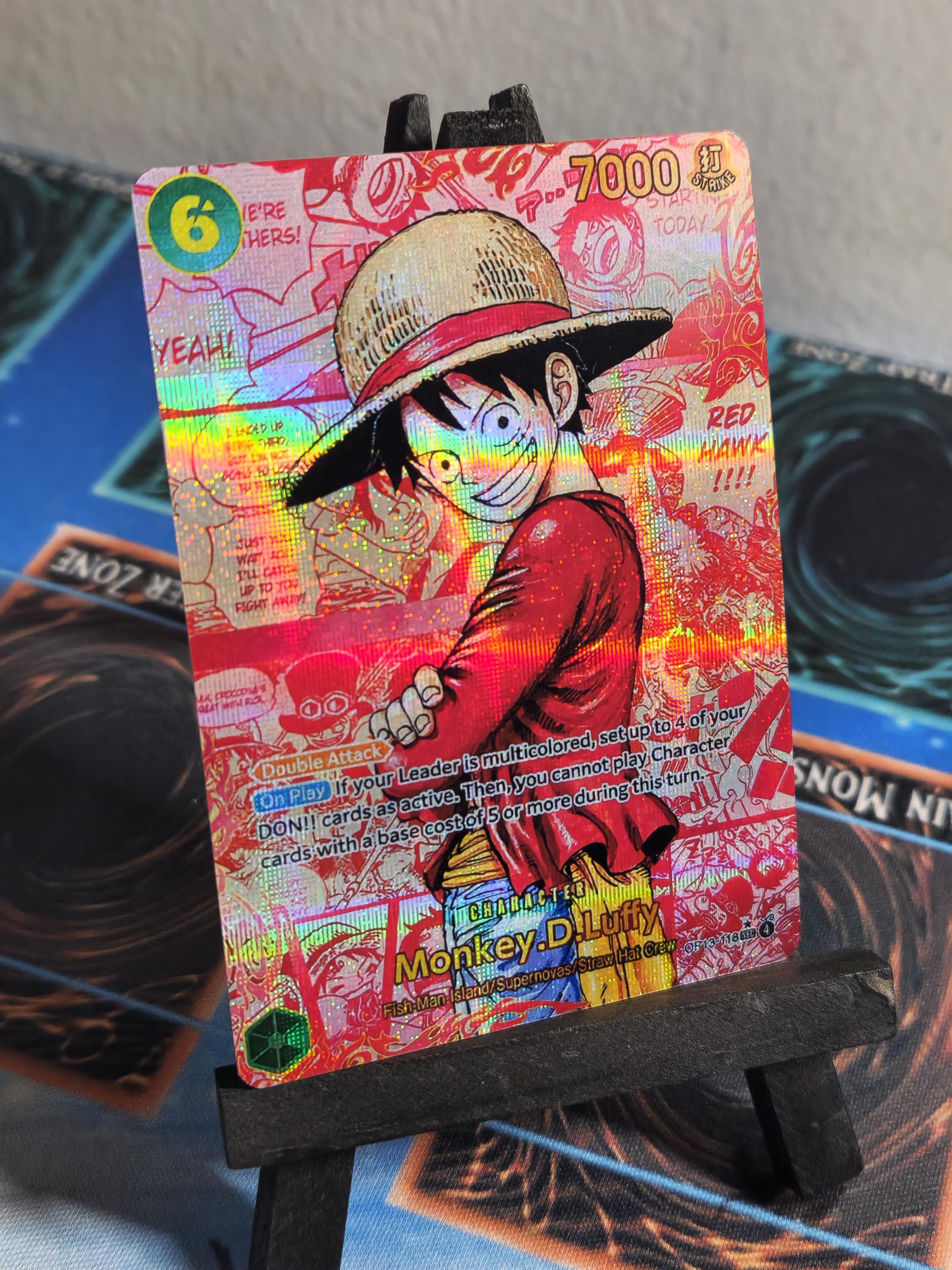 Monkey D Luffy Red Manga OP13-118 One Piece proxy