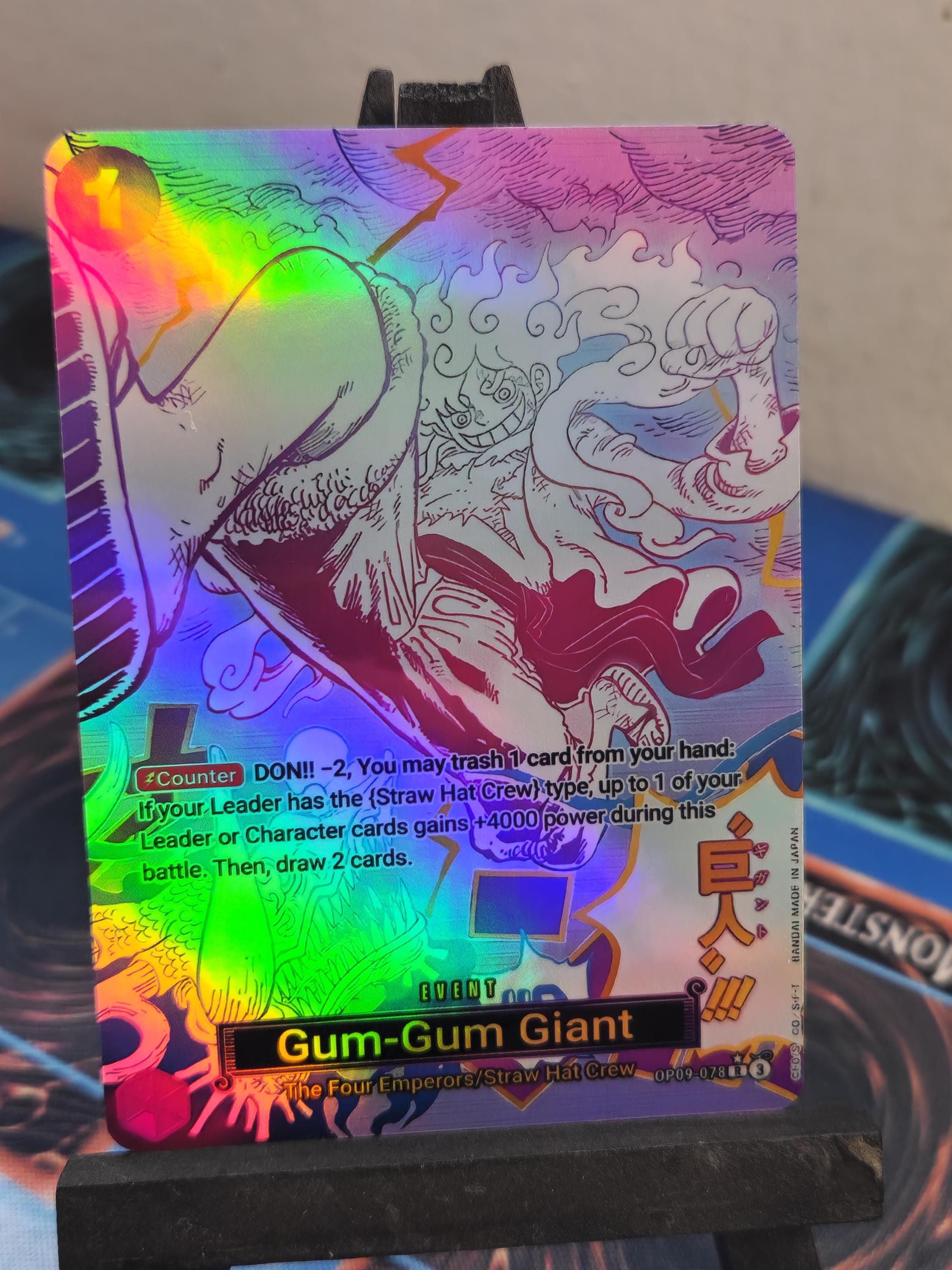 Gum Gum Giant manga alt art op09-078 prb02 One Piece proxy