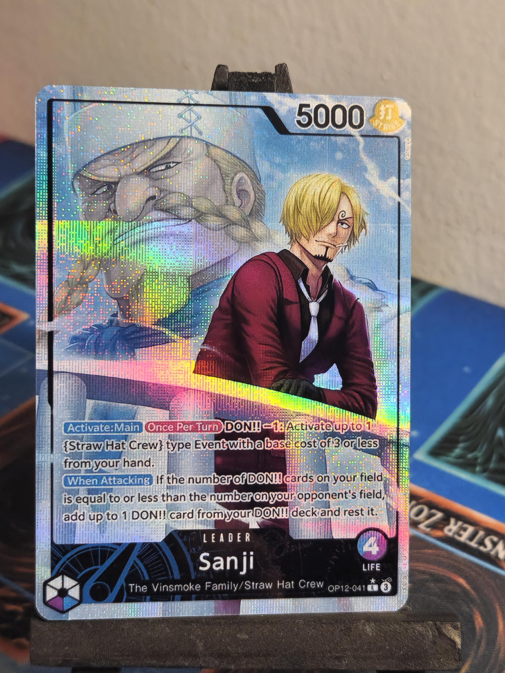 Sanji Leader alt art op12-041 One Piece proxy