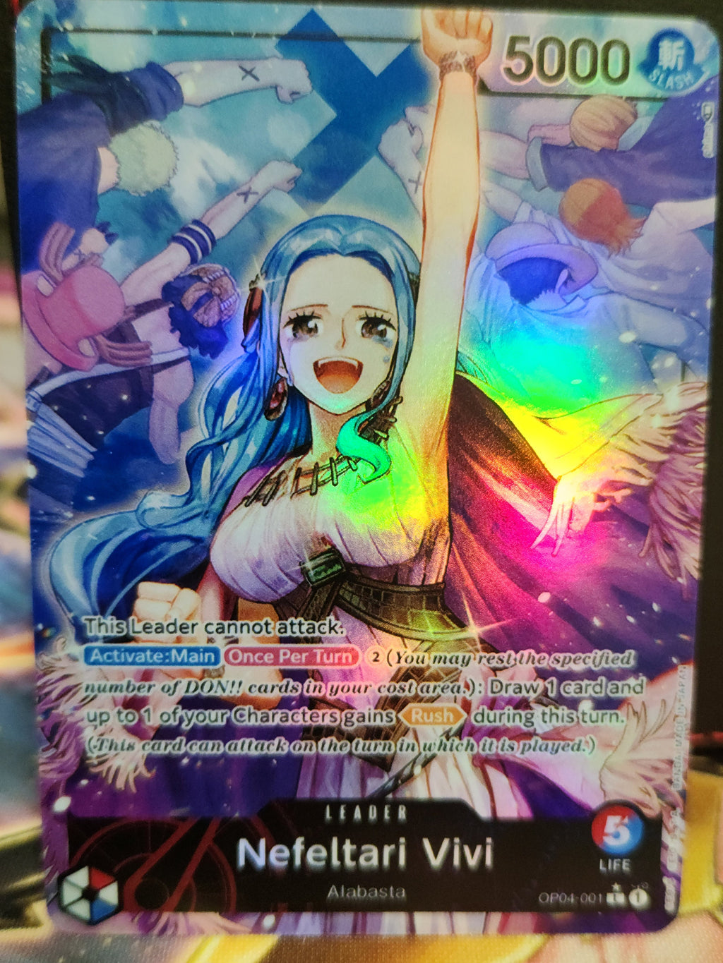 Nefeltari Vivi  Leader alt art op04-001 One Piece Proxy