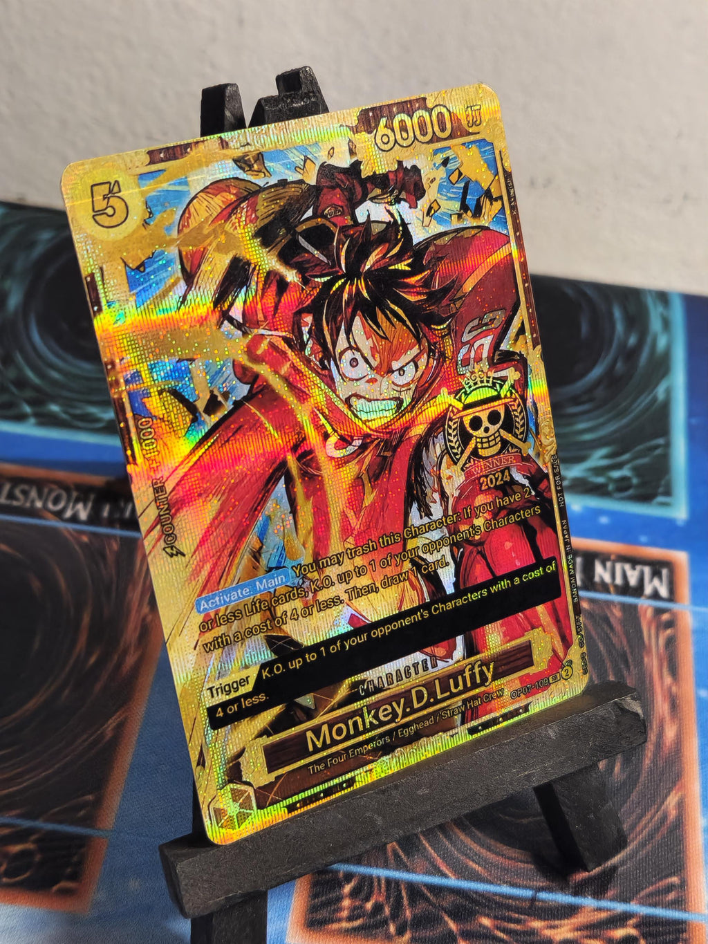 Monkey D Luffy alt art 2024 Winner op07-109 One Piece proxy