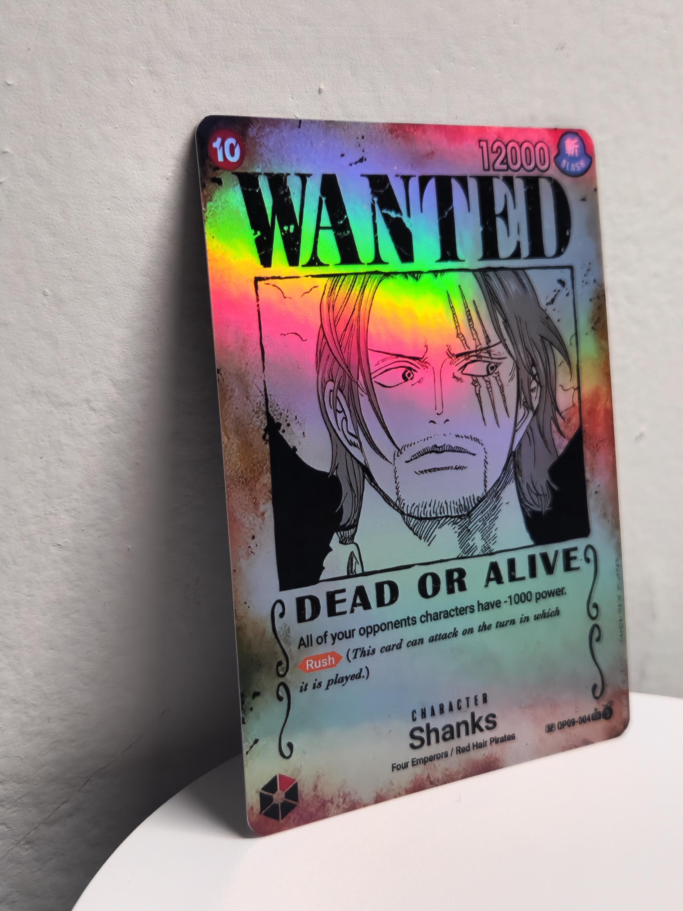 Shanks Wanted Poster SP op09-004 One Piece Proxy