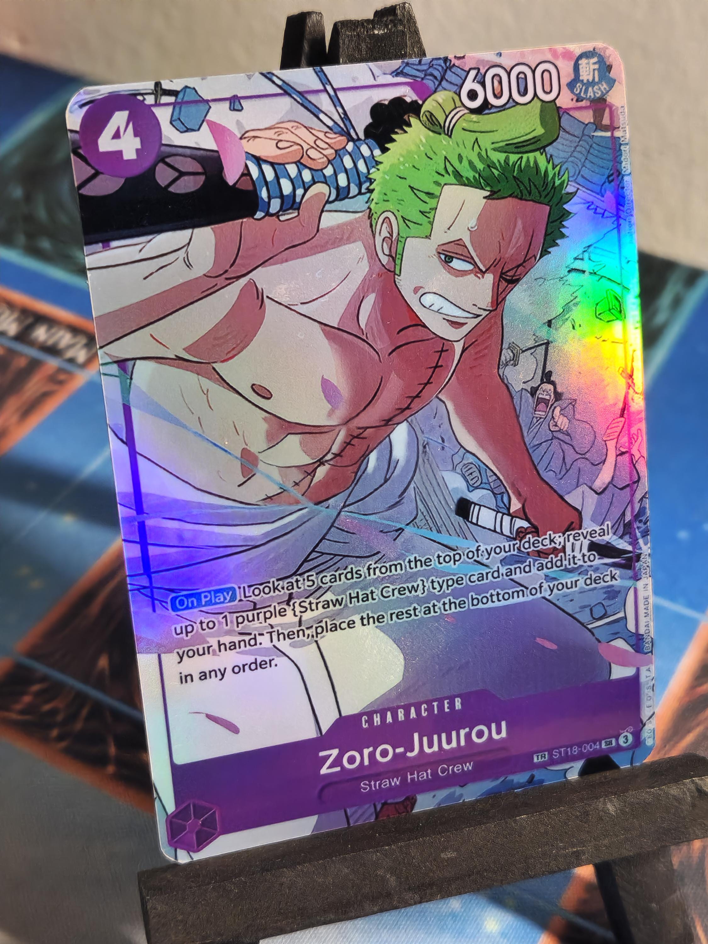 Zoro-Juurou Treasure Rare ST18-004 One Piece Proxy