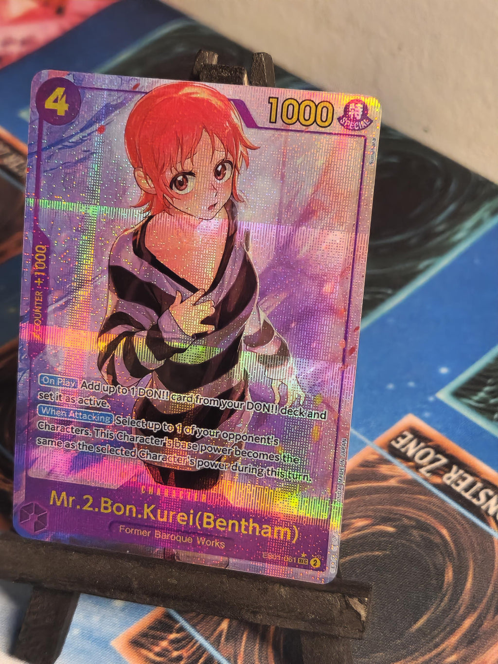 Mr.2 Bon Kurei (Bentham) alt art eb01-061 One Piece proxy