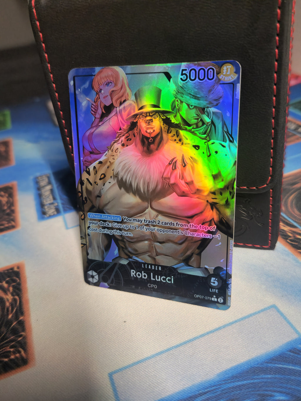 Rob Lucci leader op07-079 | one piece | proxy |card