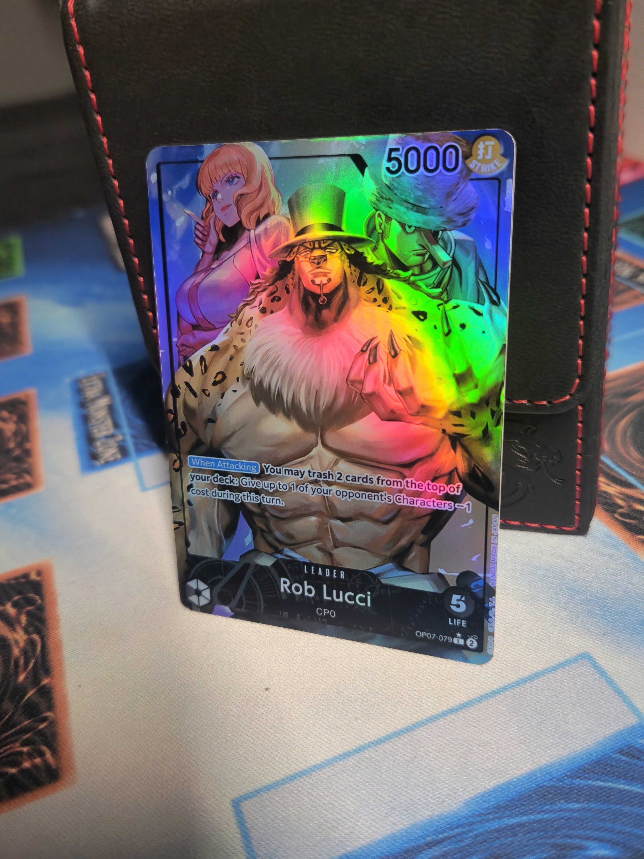 Rob Lucci leader op07-079 | one piece | proxy |card