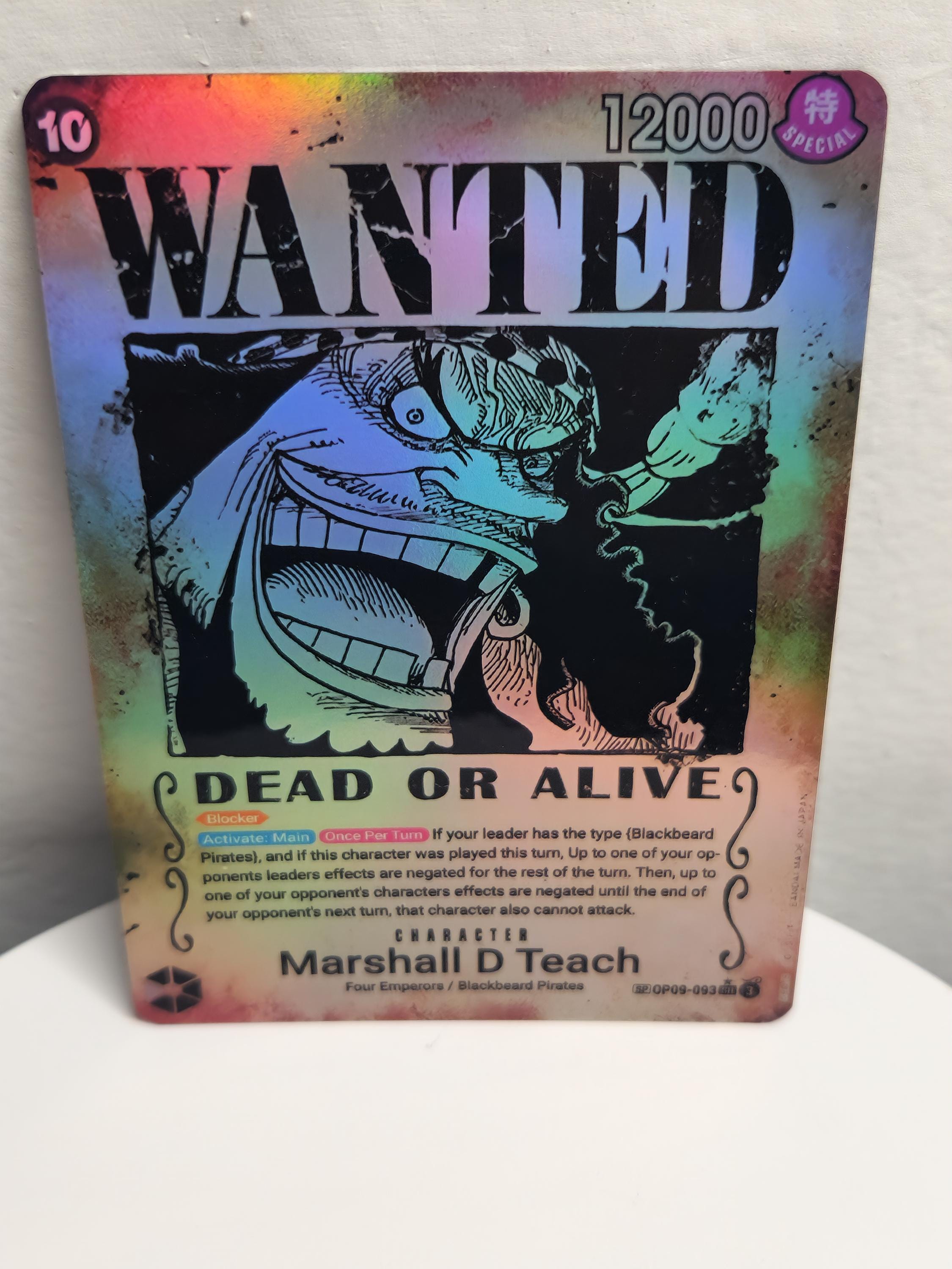 Marshall D Teach Wanted Poster op09-093 One Piece Proxy