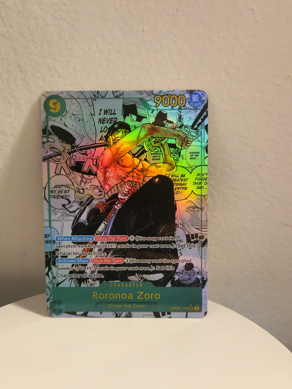 Roronoa Zoro manga op06-118 One Piece Proxy