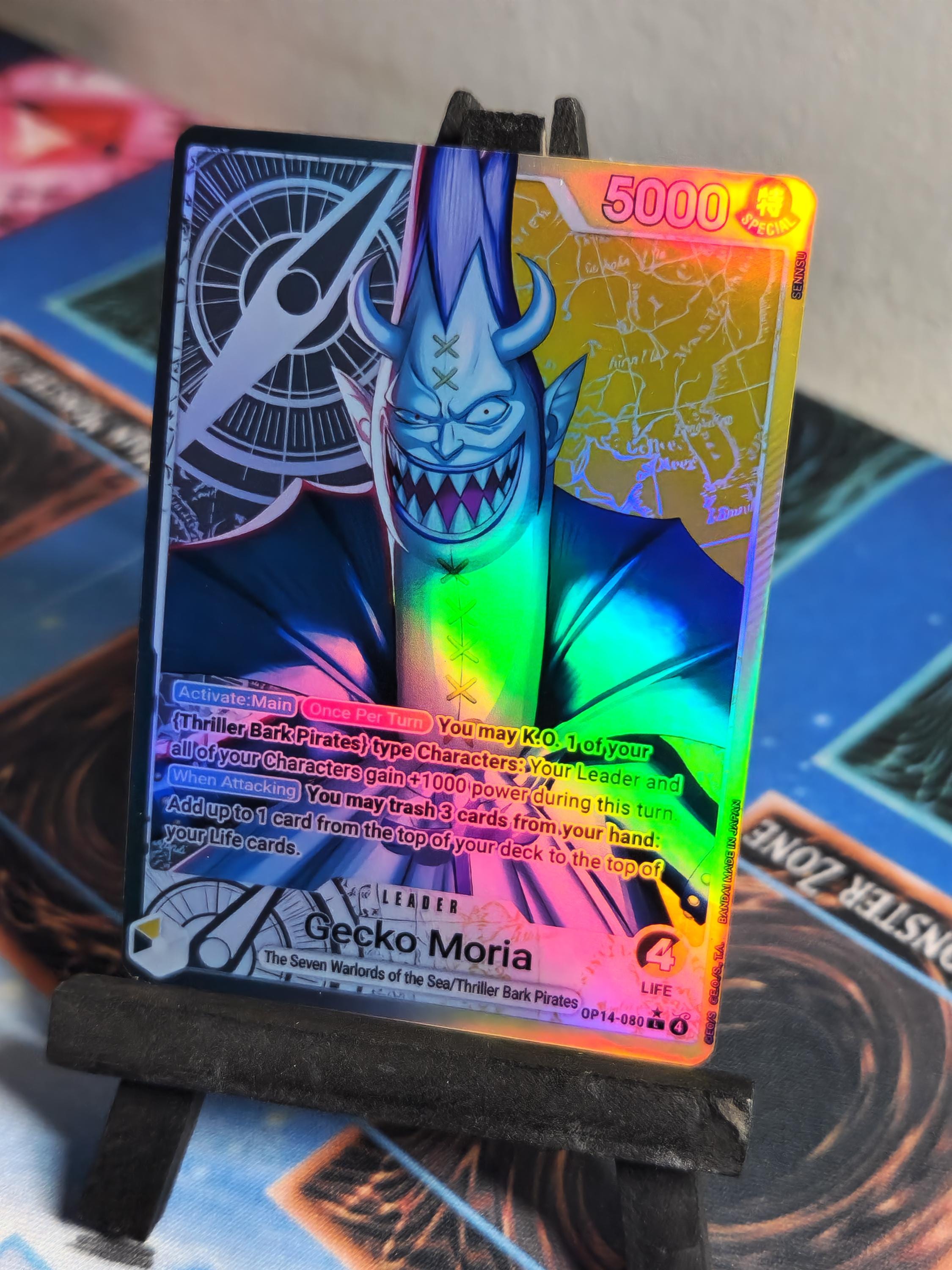Gecko Moria Leader Alt Art OP14-080 One Piece Proxy