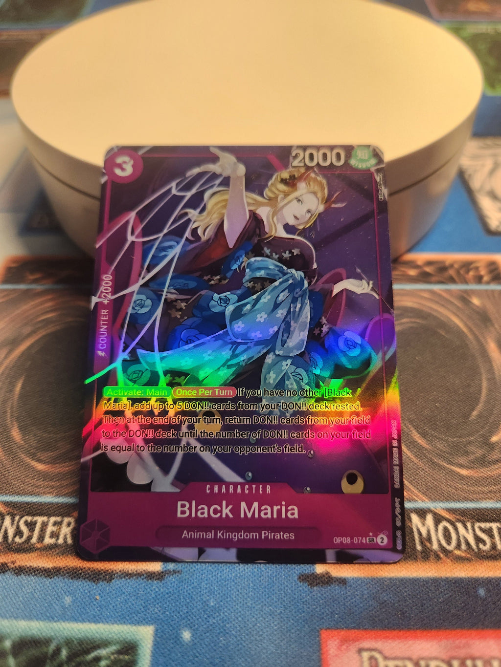 One Piece Black Maria alt art op08-074 proxy