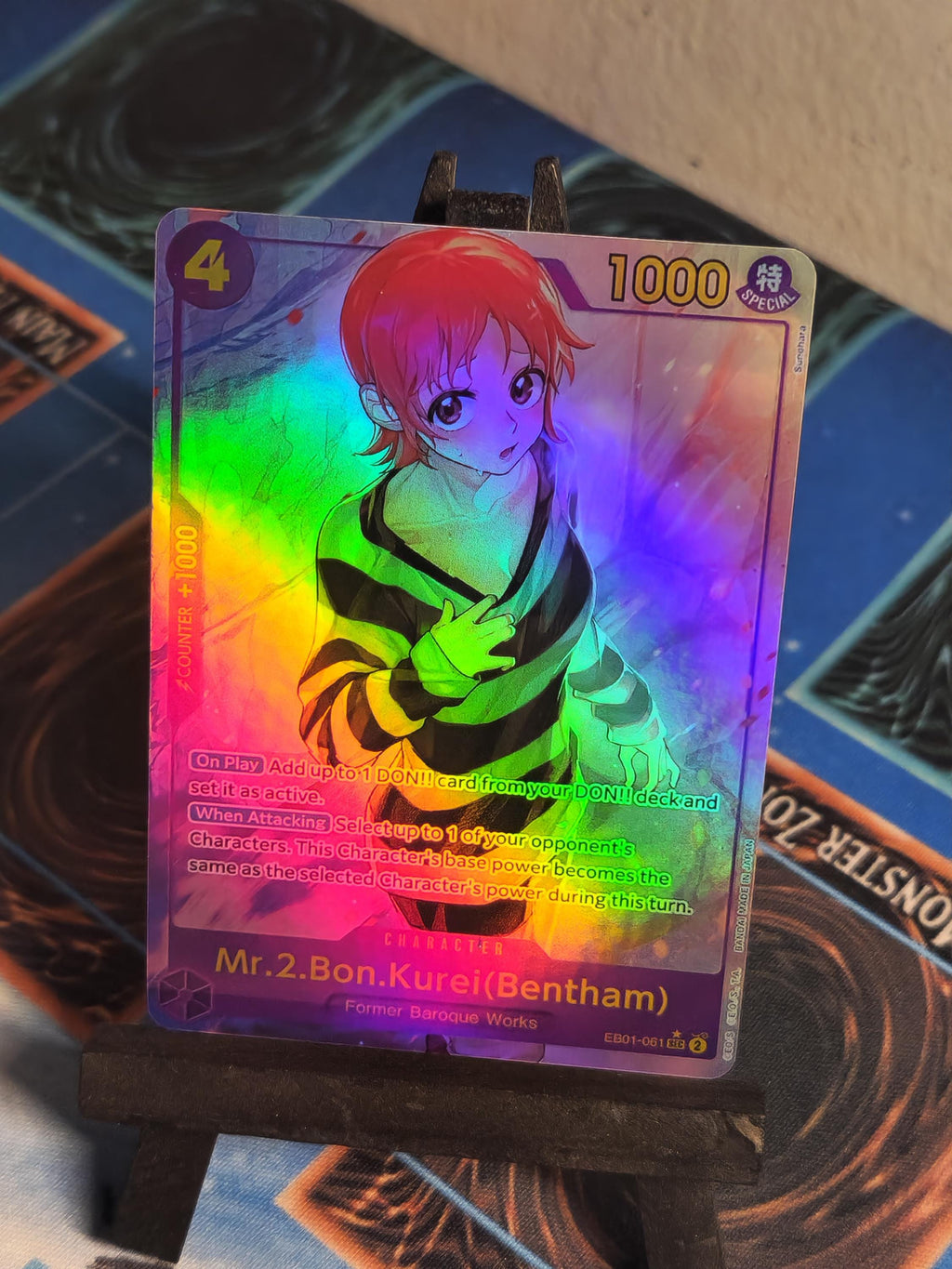 Mr.2 Bon Kurei (Bentham) alt art eb01-061 One Piece proxy