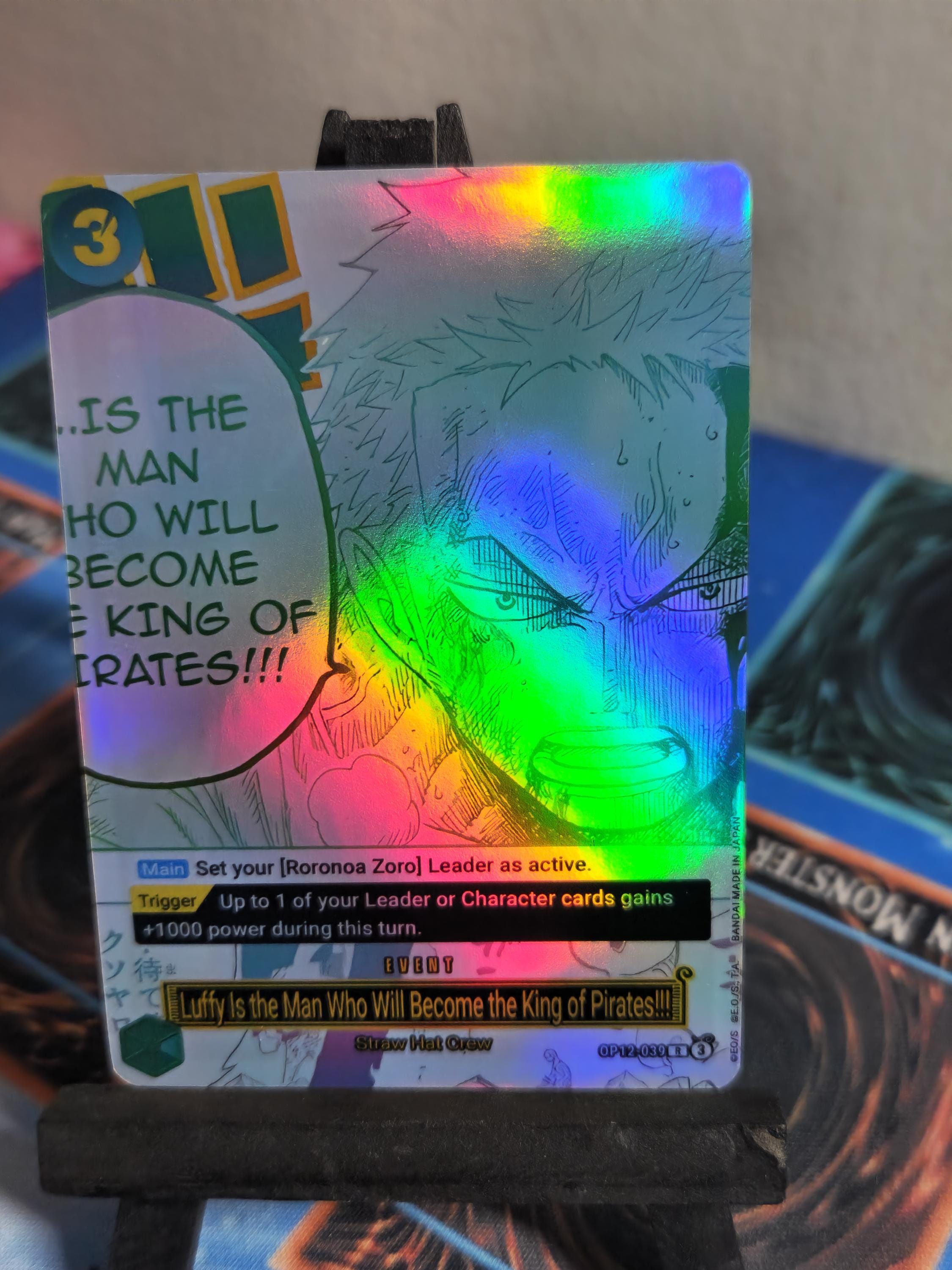 Luffy will become king of pirates alt art op12-039 prb02 One Piece proxy