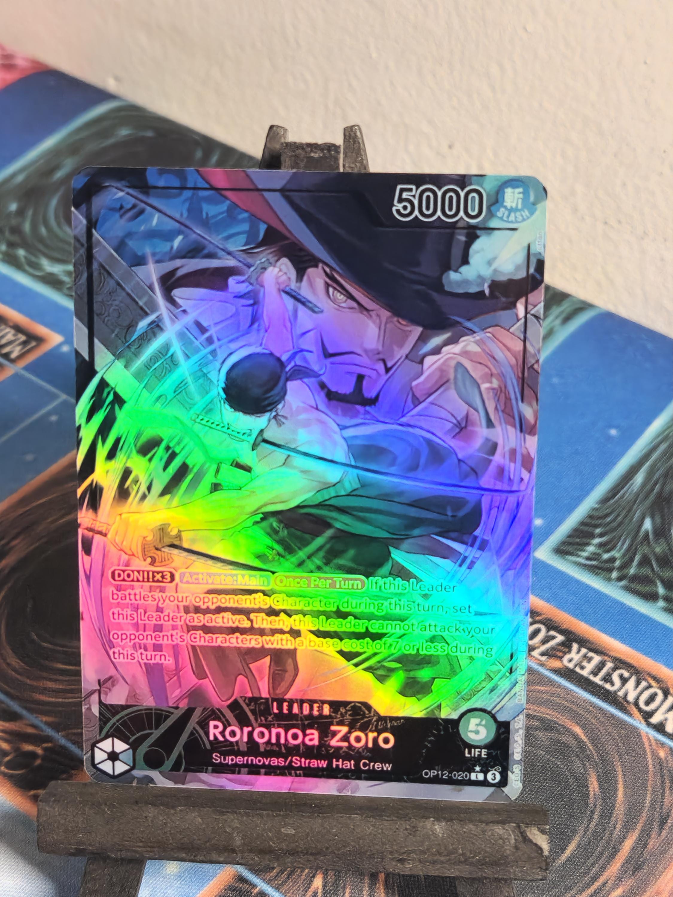 Roronoa Zoro Leader alt art op12-020 One Piece proxy