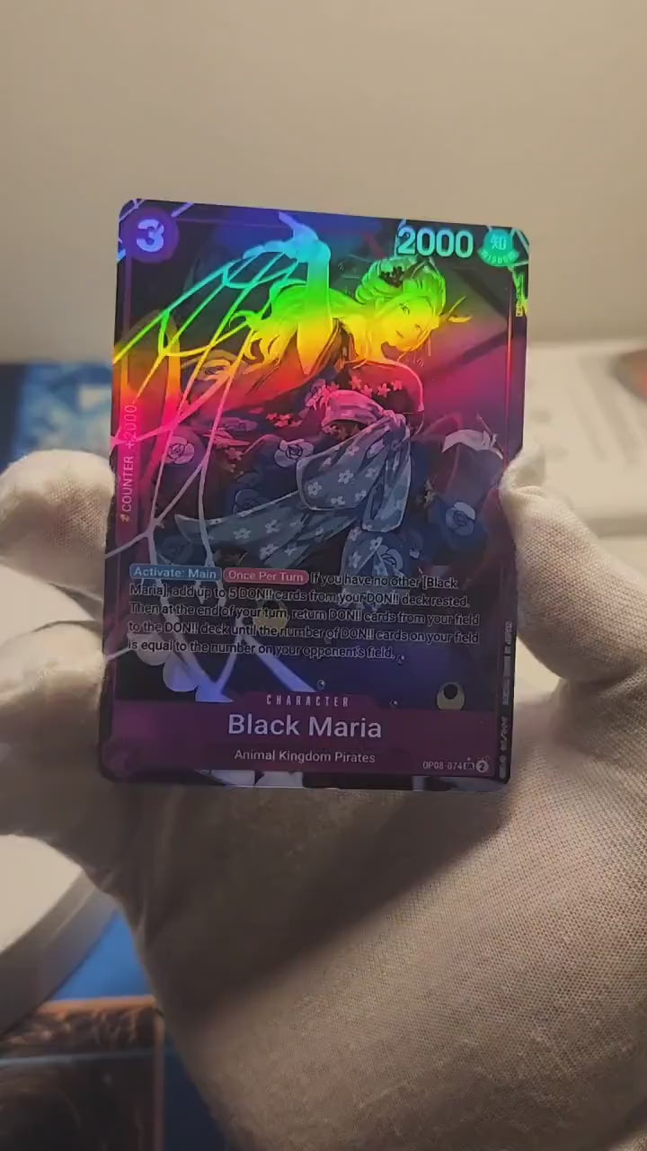 One Piece Black Maria alt art op08-074 proxy