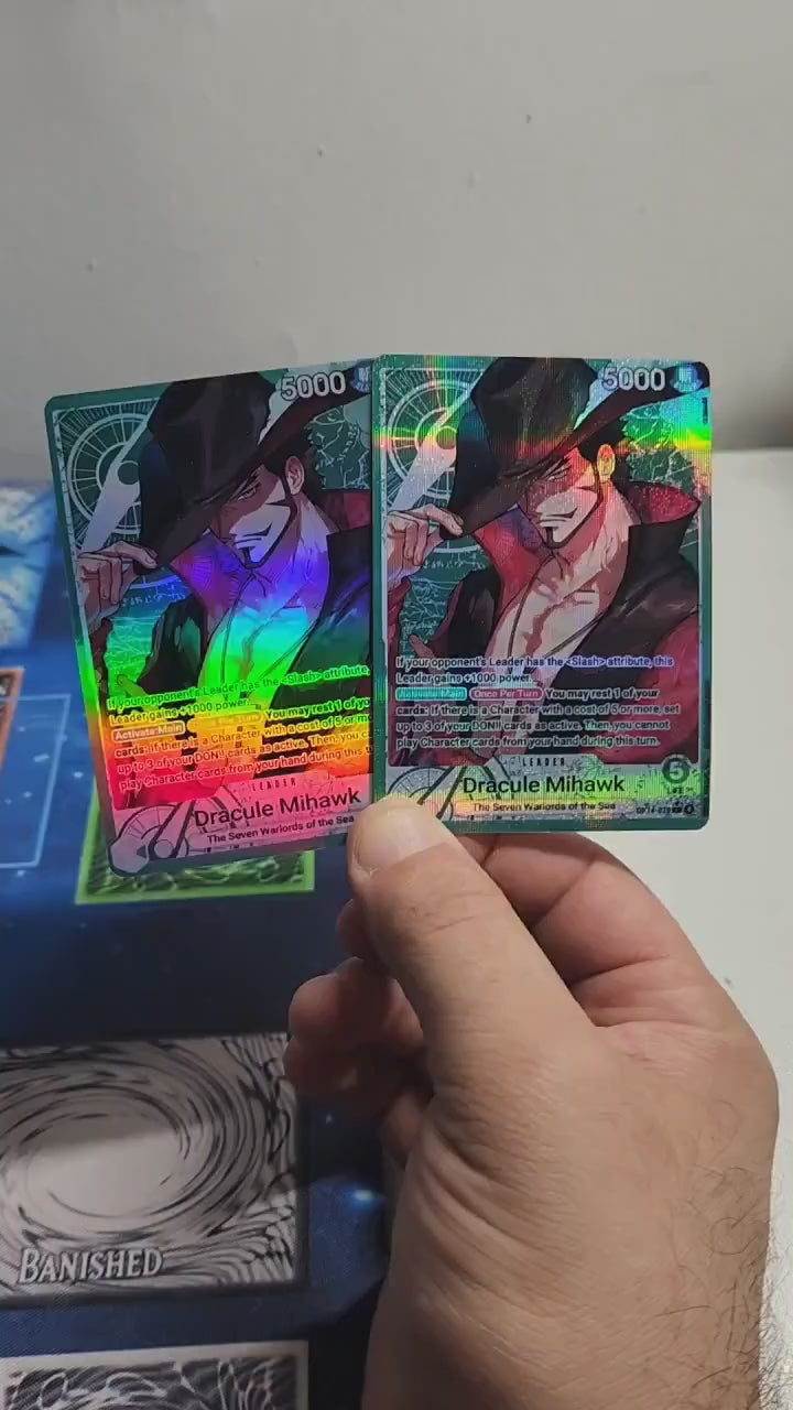 Dracule Mihawk Leader Alt Art OP14-020 One Piece Proxy