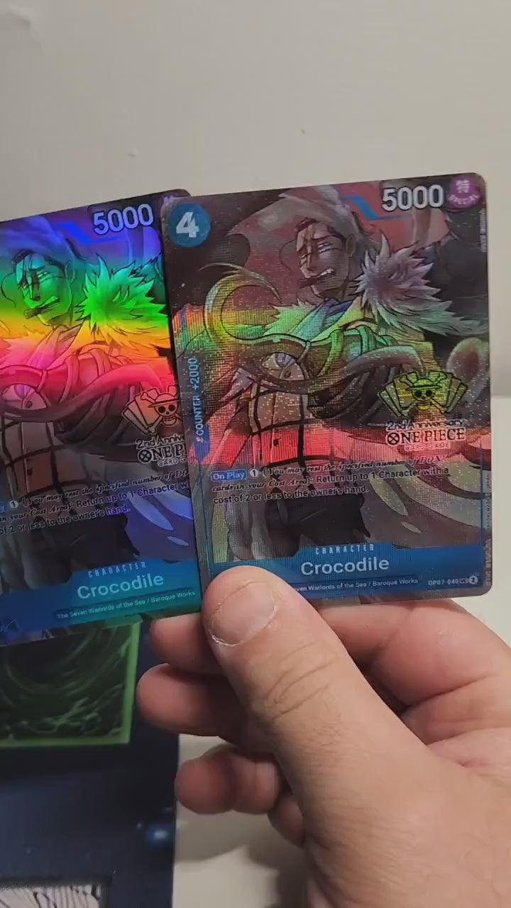 Crocodile 2nd Anniversary alt art op07-040 One Piece proxy